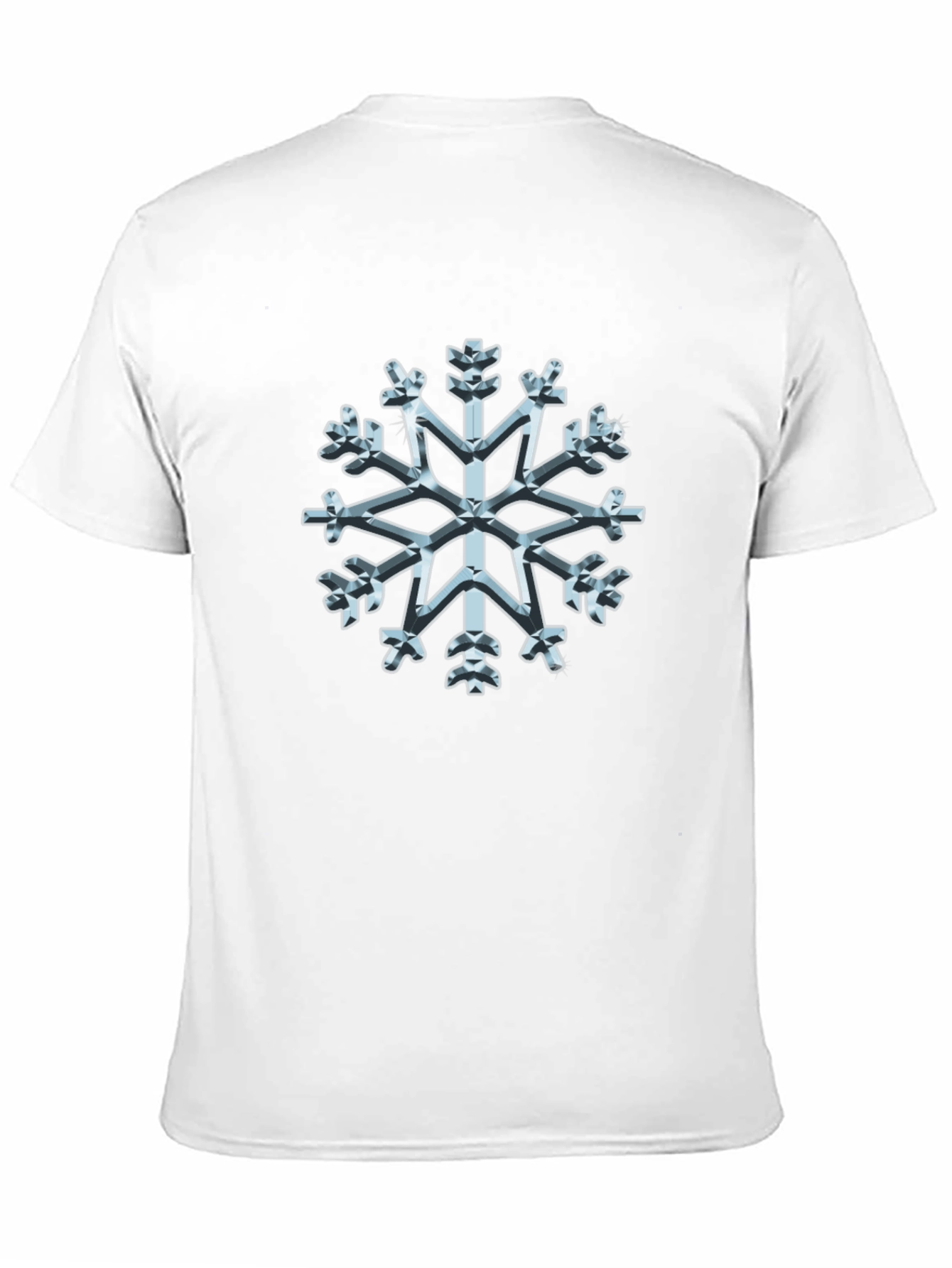 3D Snowflake Graphic Tee - Winter Holiday Style