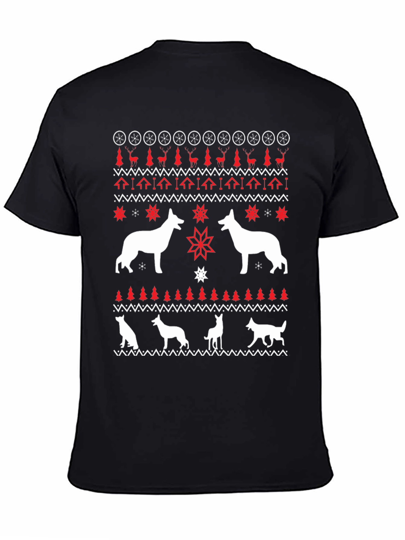 Dog Christmas Sweater T-Shirt Holiday Graphic Tee