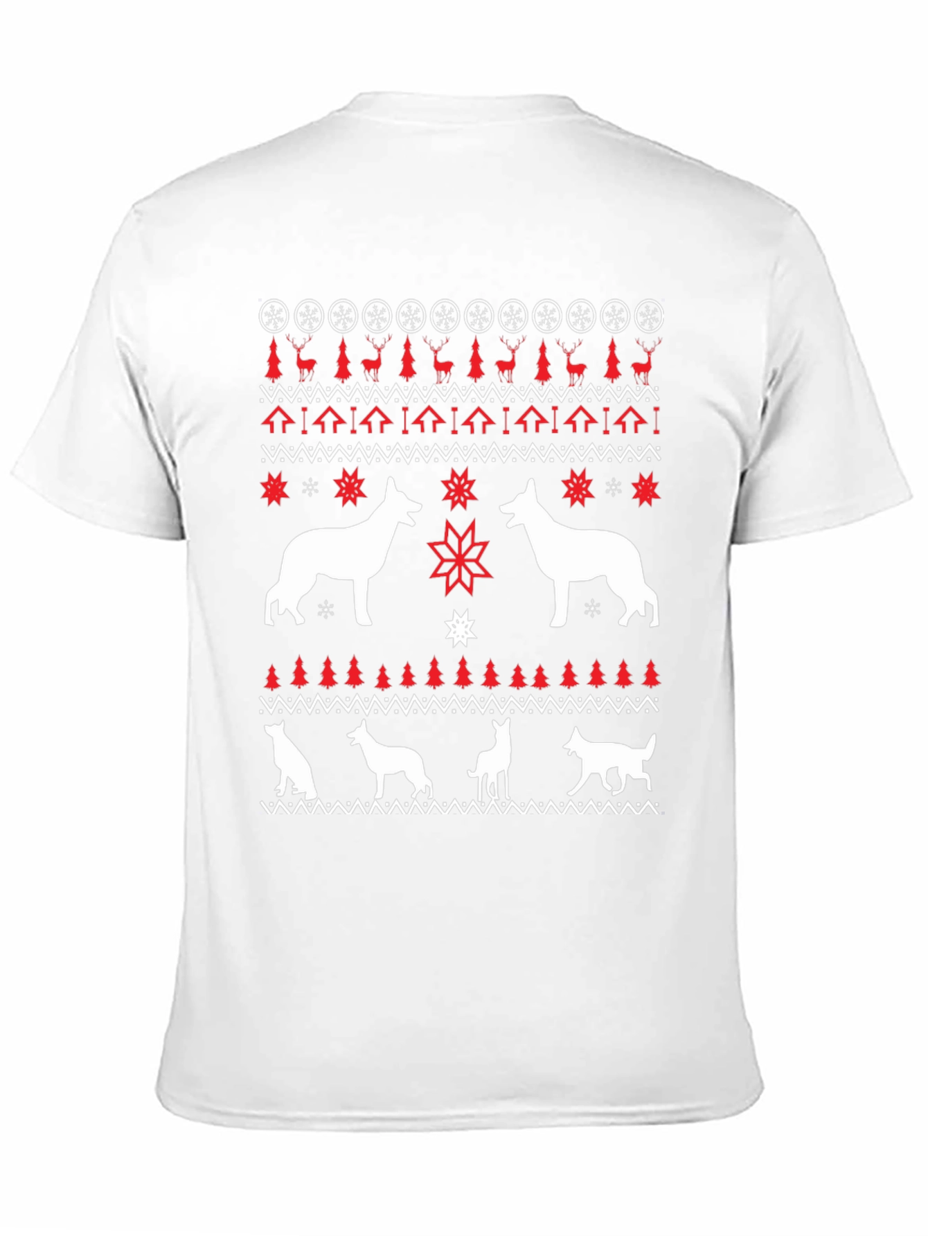 Dog Christmas Sweater T-Shirt Holiday Graphic Tee
