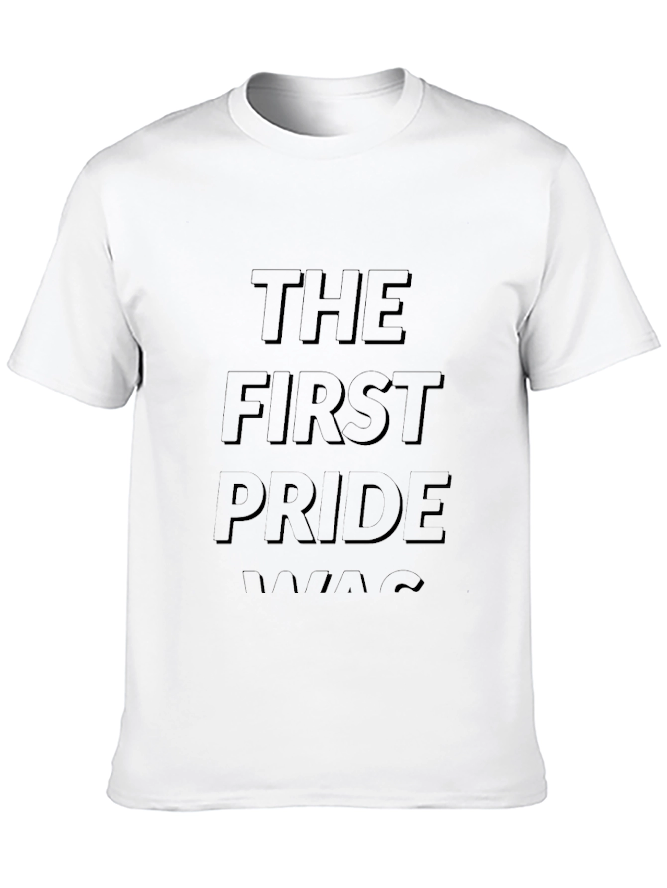 The First Pride Was A Riot Black Graphic Tee