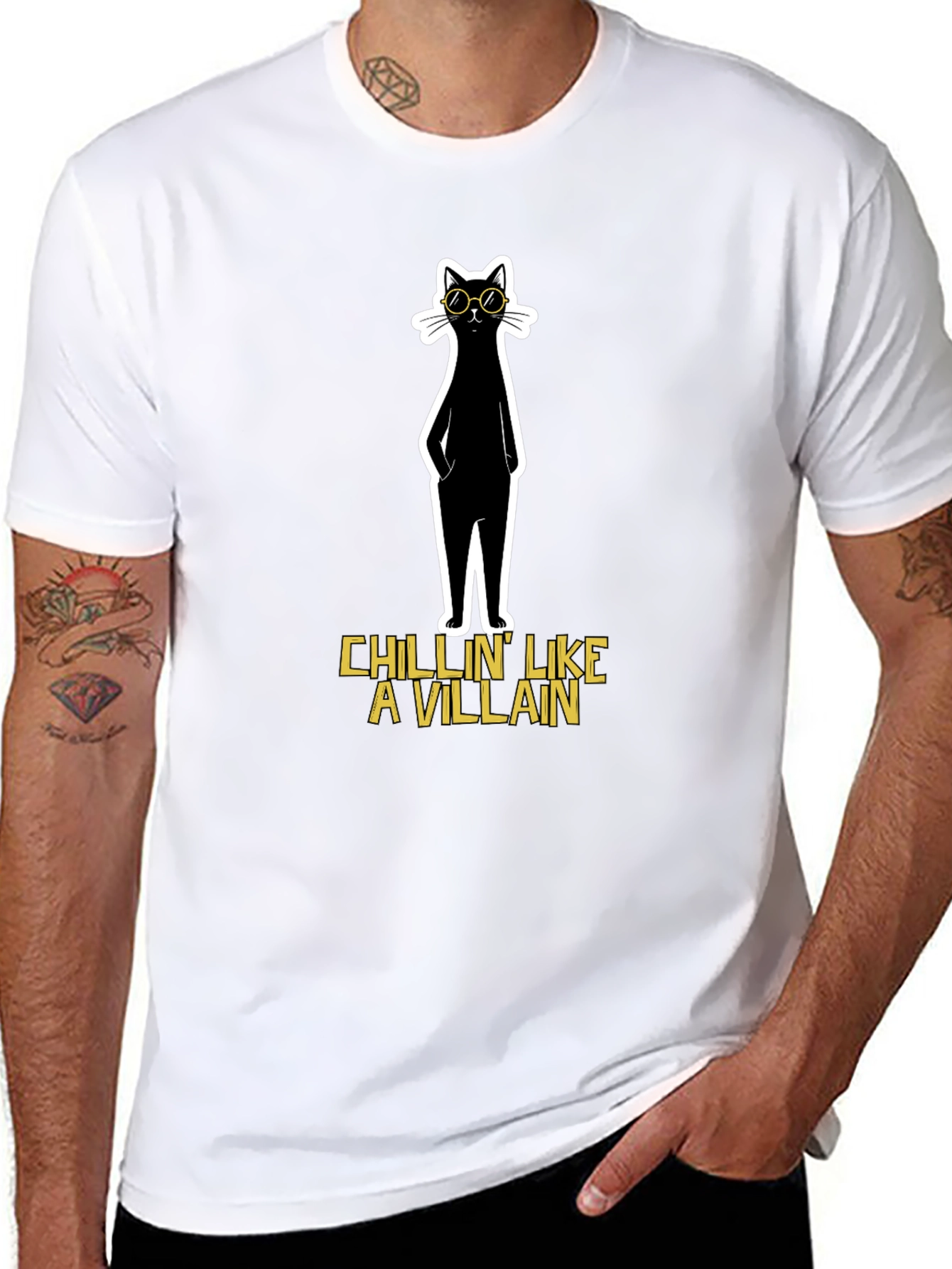 Cool Cat T-Shirt: Chillin Like A Villain