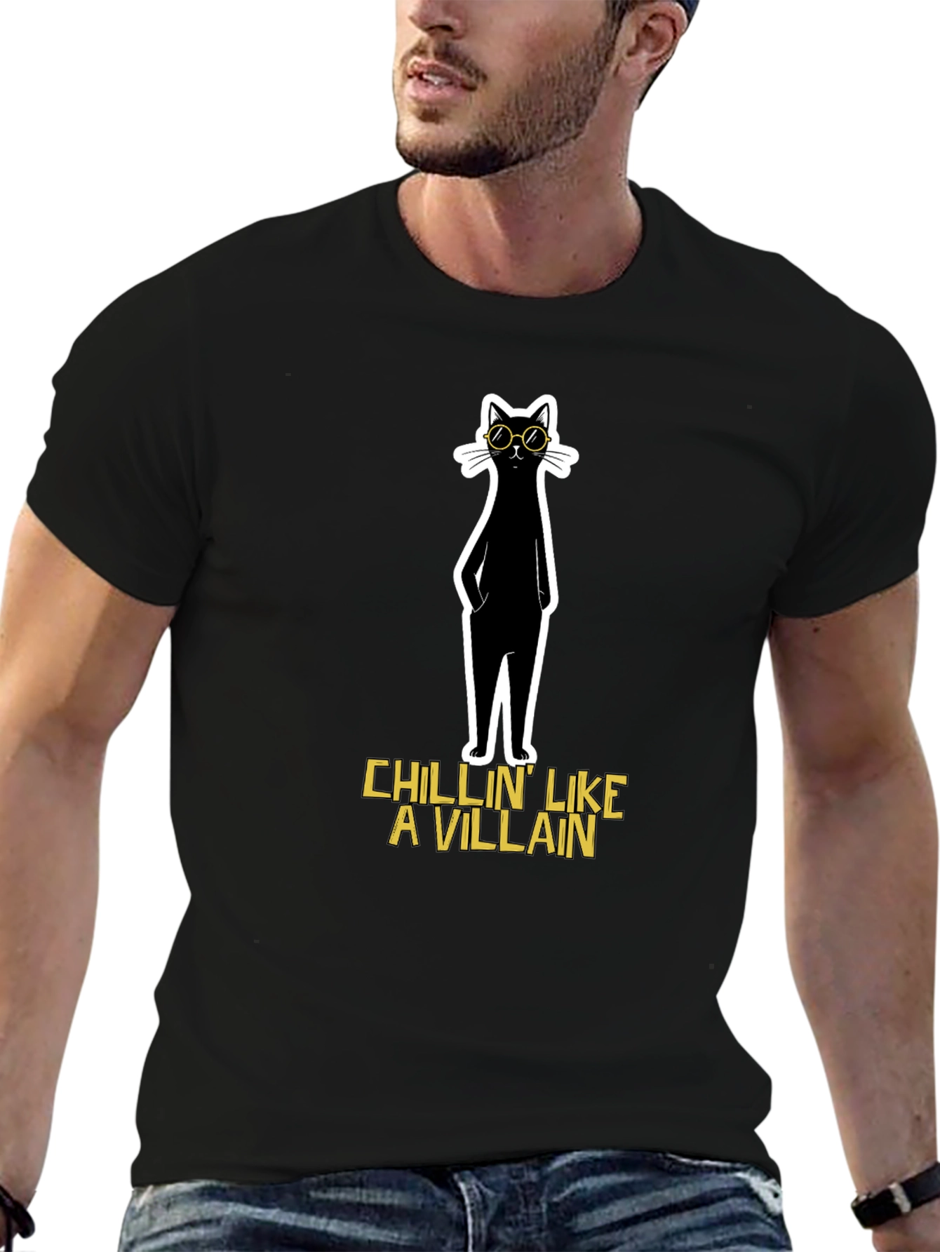 Cool Cat T-Shirt: Chillin Like A Villain