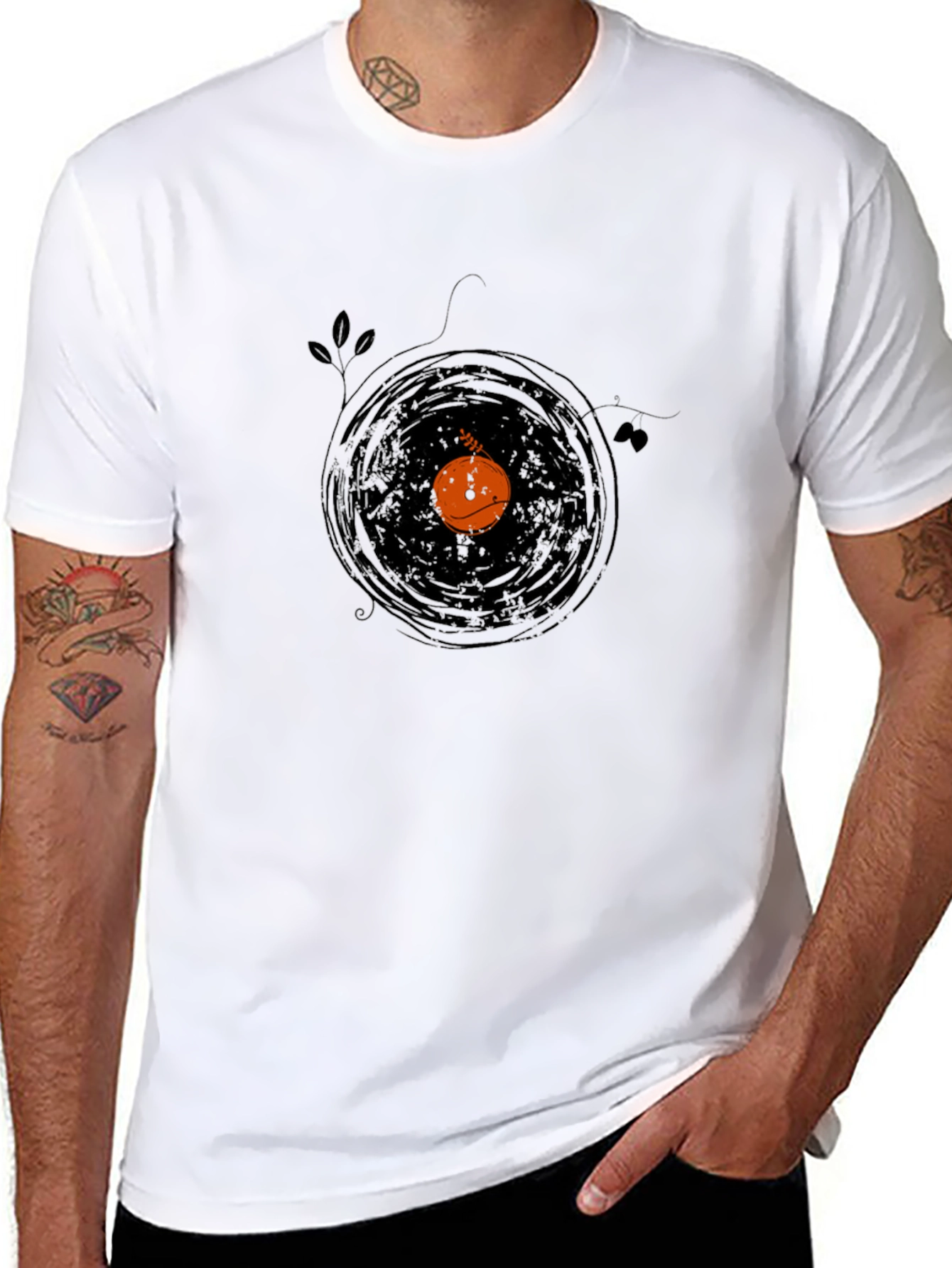 Retro Vinyl Record Graphic Tee