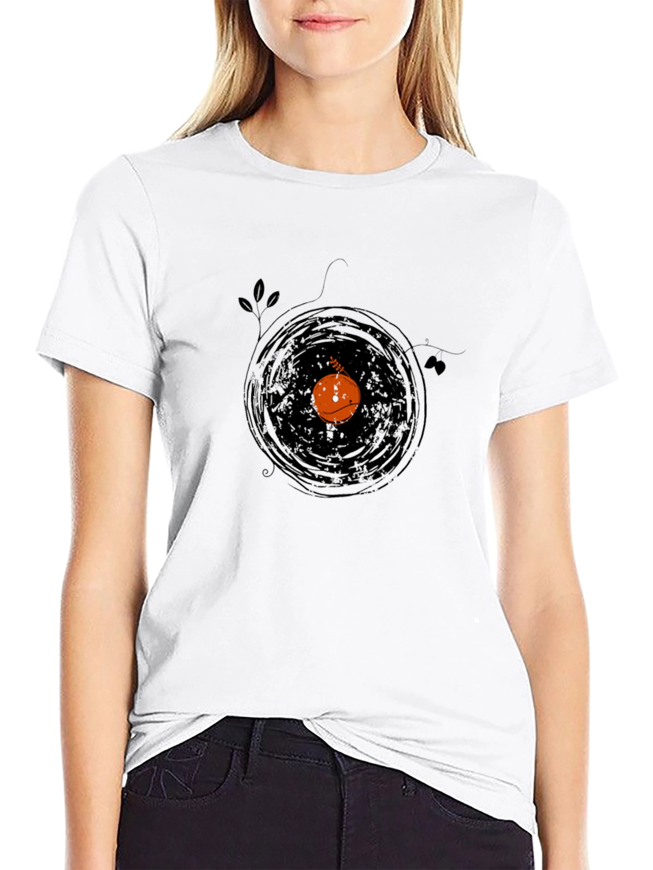 Retro Vinyl Record Graphic Tee