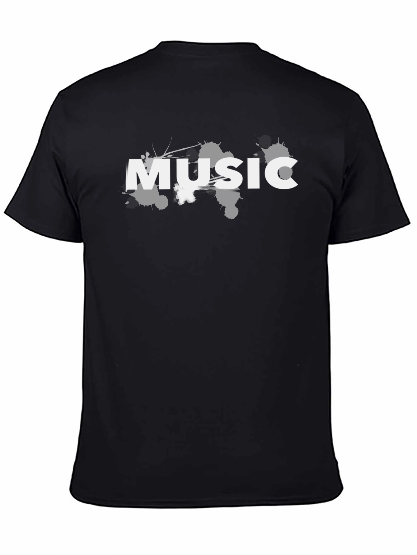 Music Graphic T-Shirt - Black