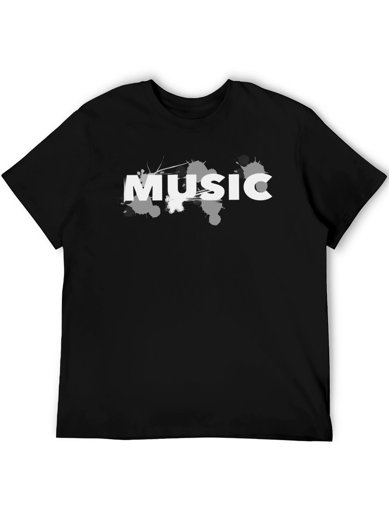 Music Graphic T-Shirt - Black