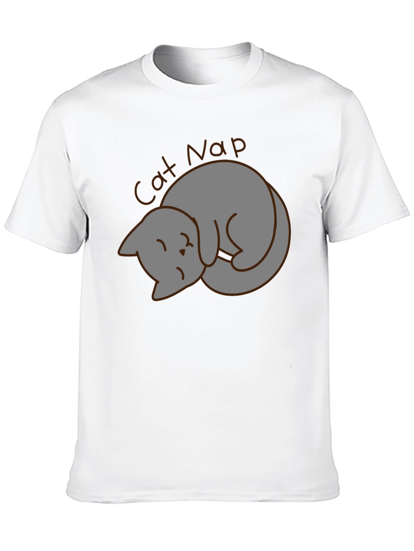 Cat Nap Graphic Tee - Unisex Black T-Shirt