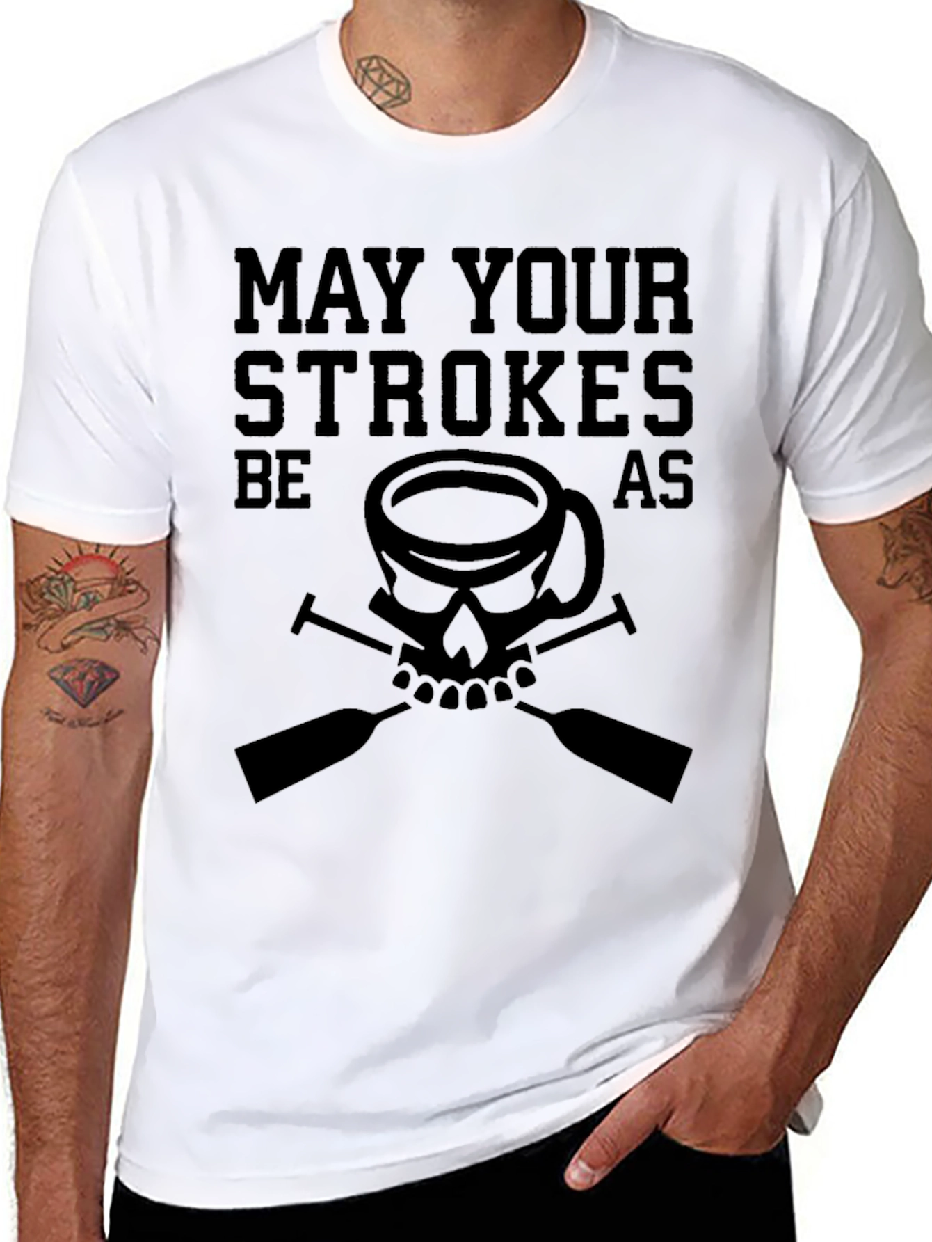 May Your Strokes Be as Strong Coffee T-Shirt