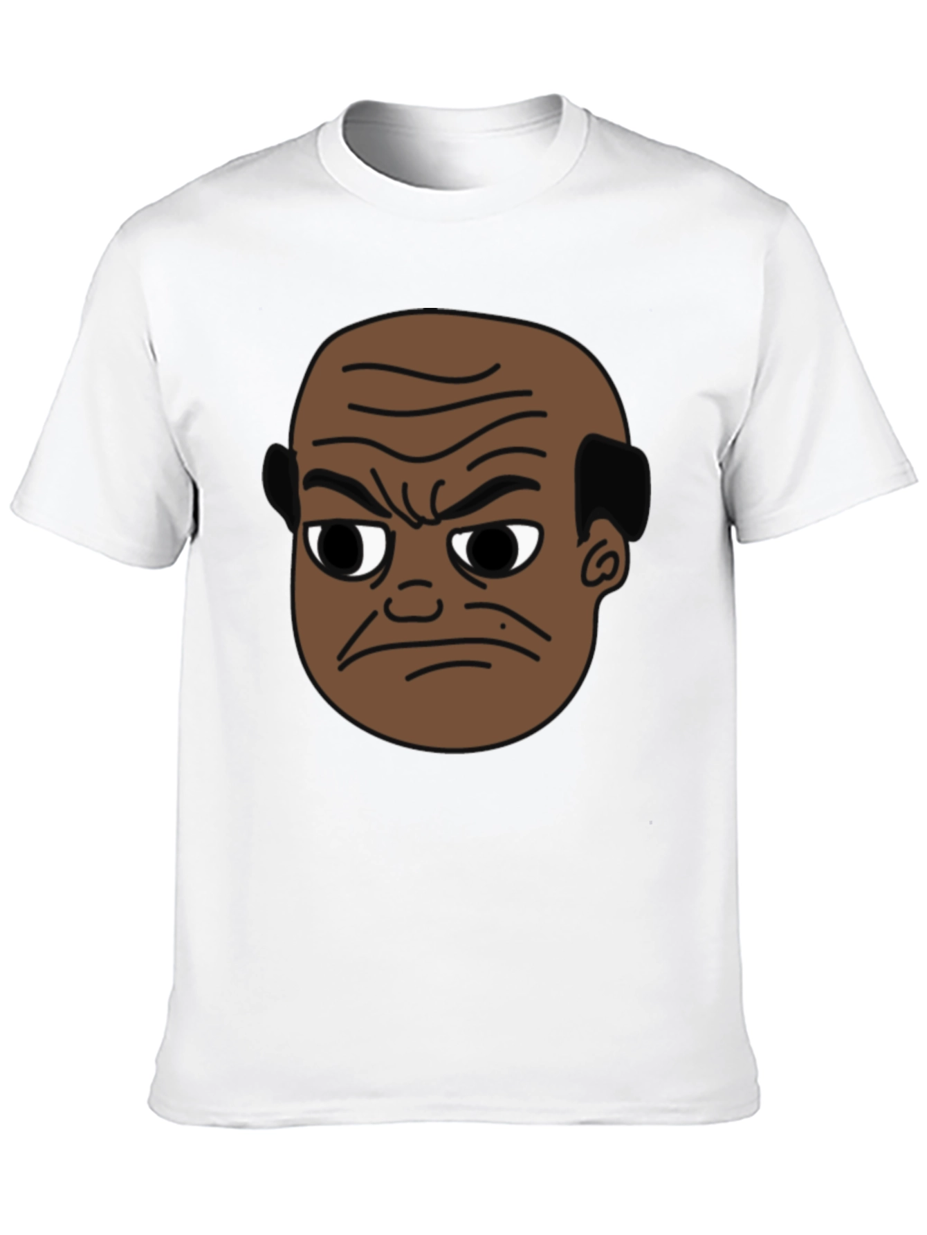 Angry Man Cartoon T-Shirt - Black Graphic Tee