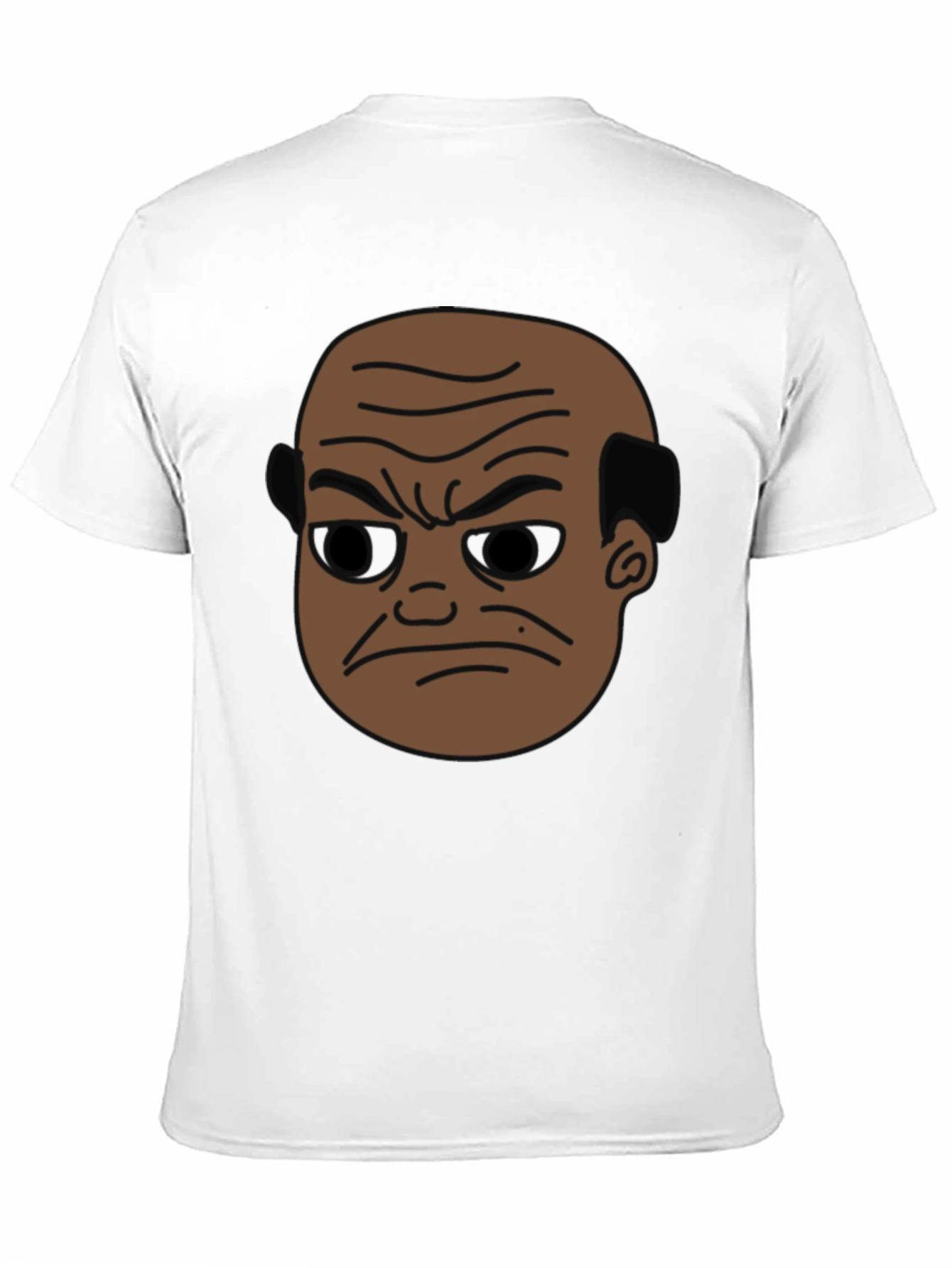Angry Man Cartoon T-Shirt - Black Graphic Tee