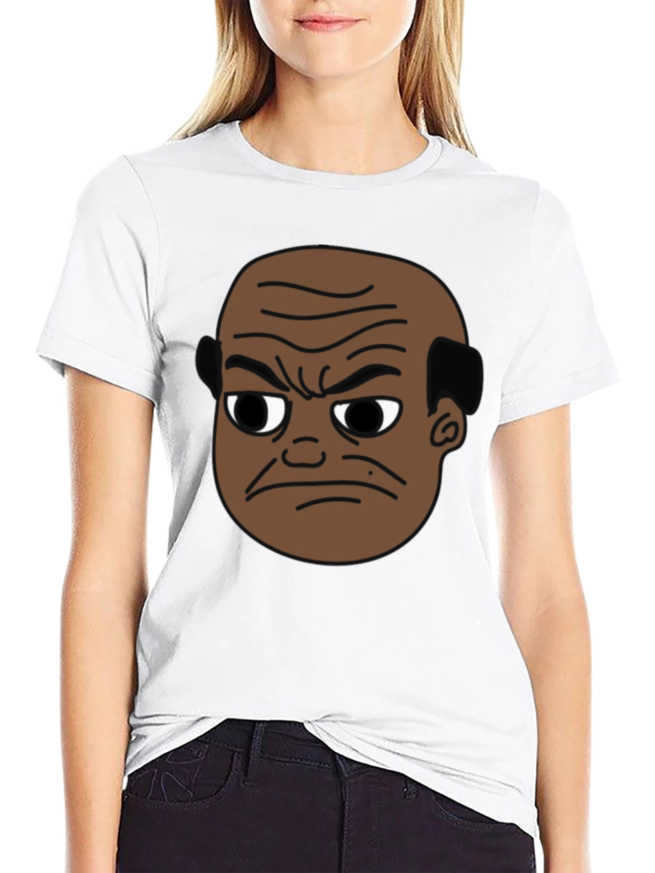 Angry Man Cartoon T-Shirt - Black Graphic Tee