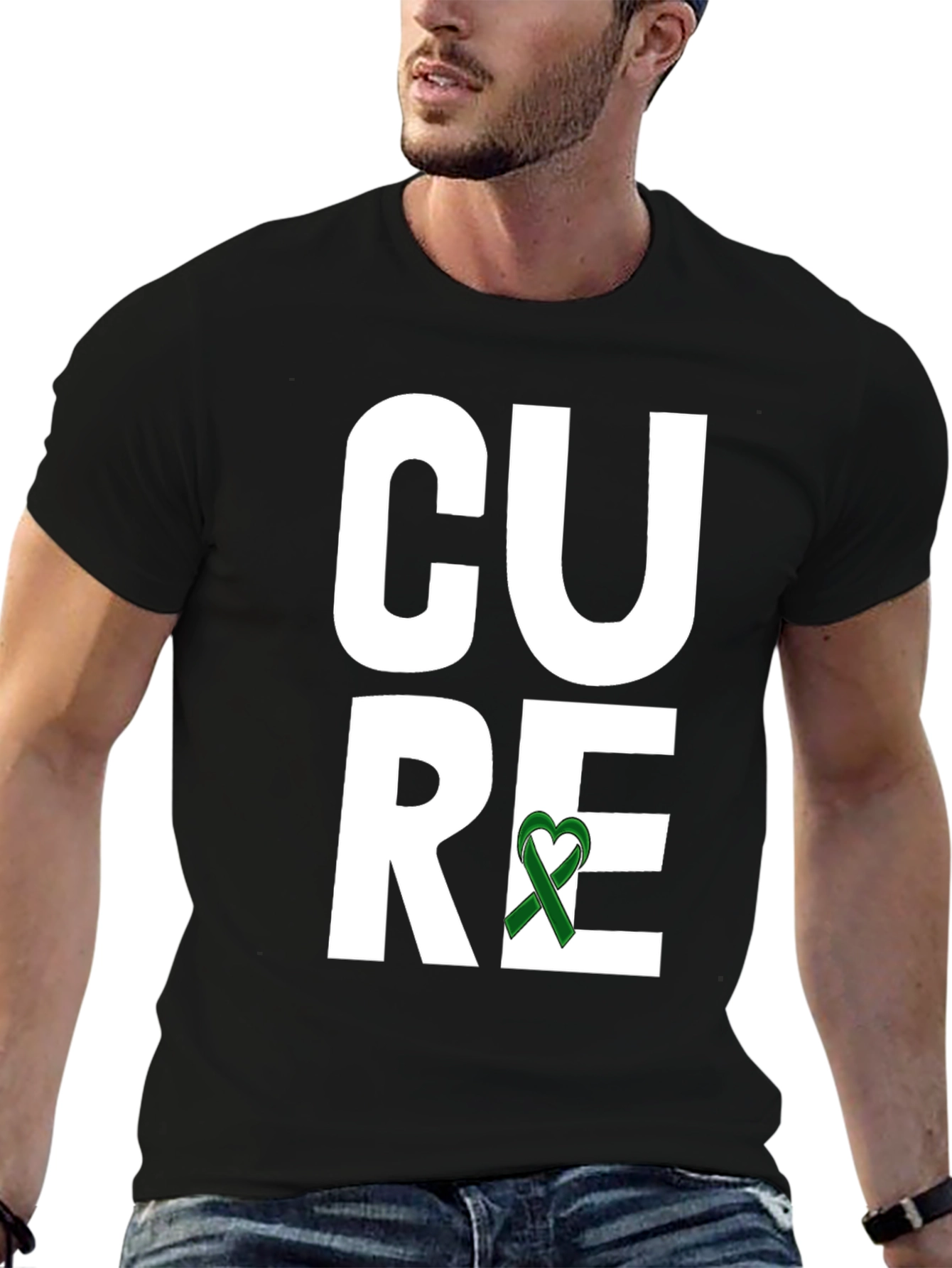 Cure T-Shirt Awareness Ribbon Graphic Tee