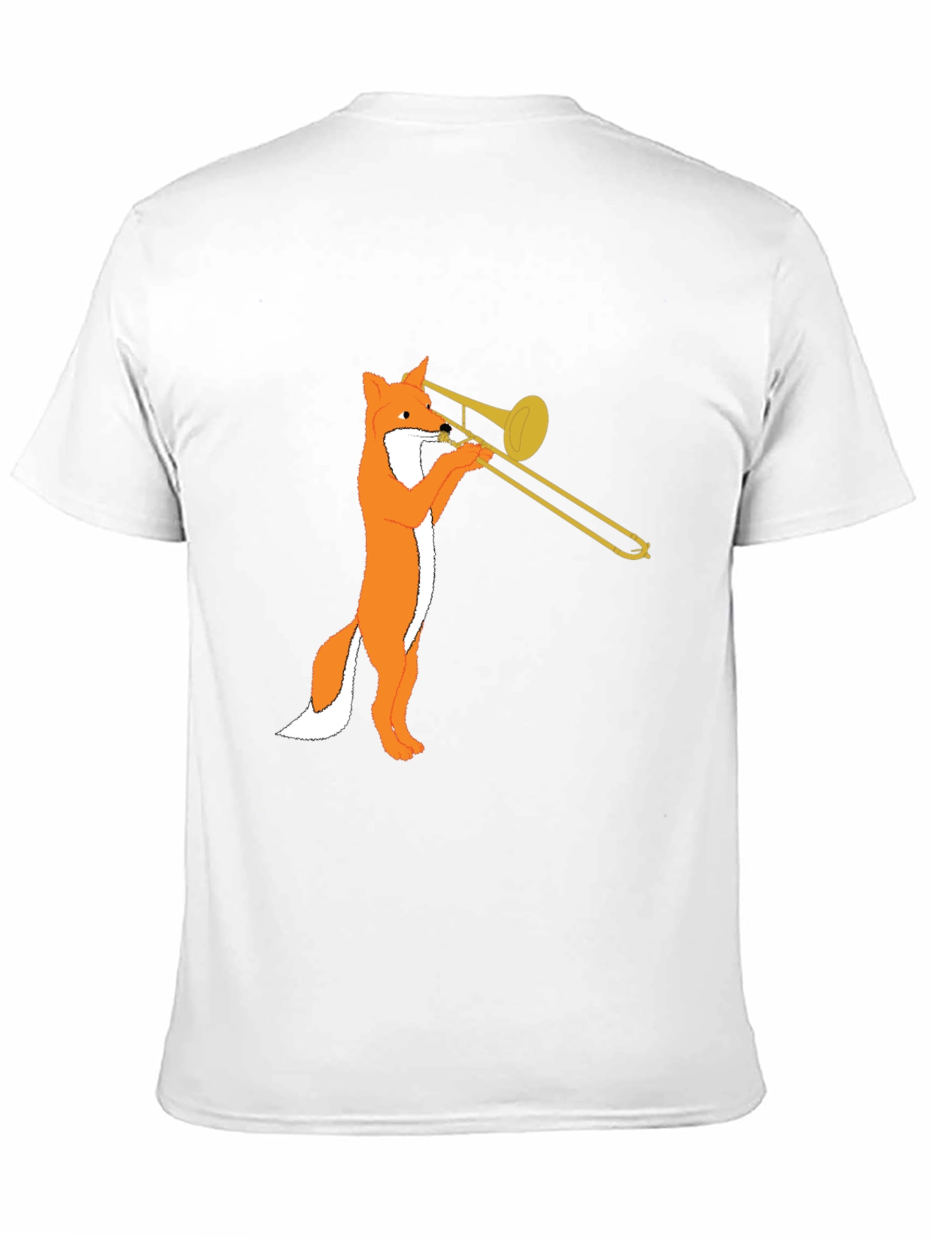 Fox Trombone T-Shirt - Black Graphic Tee