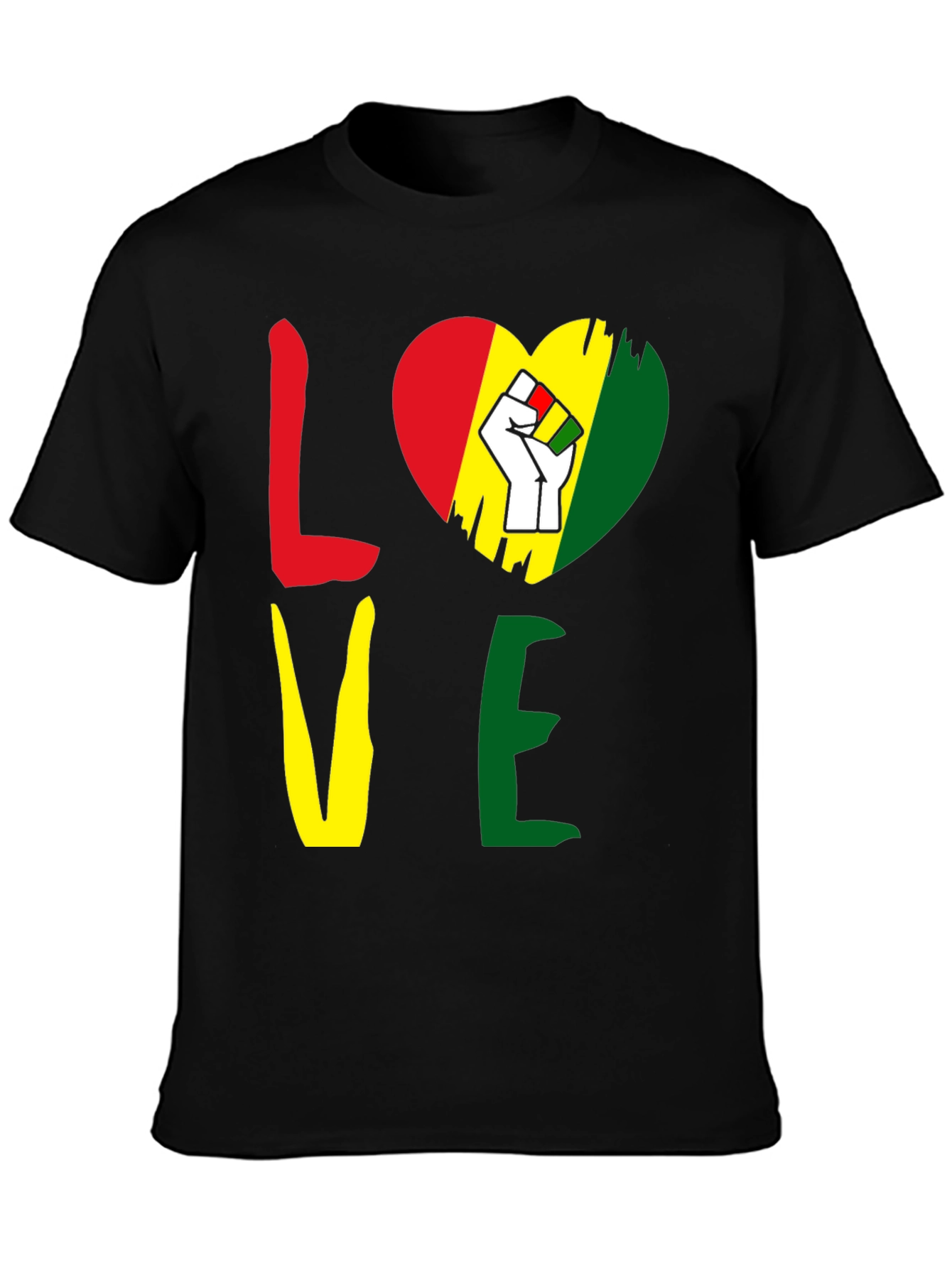 Pan-African Colors Love T-Shirt