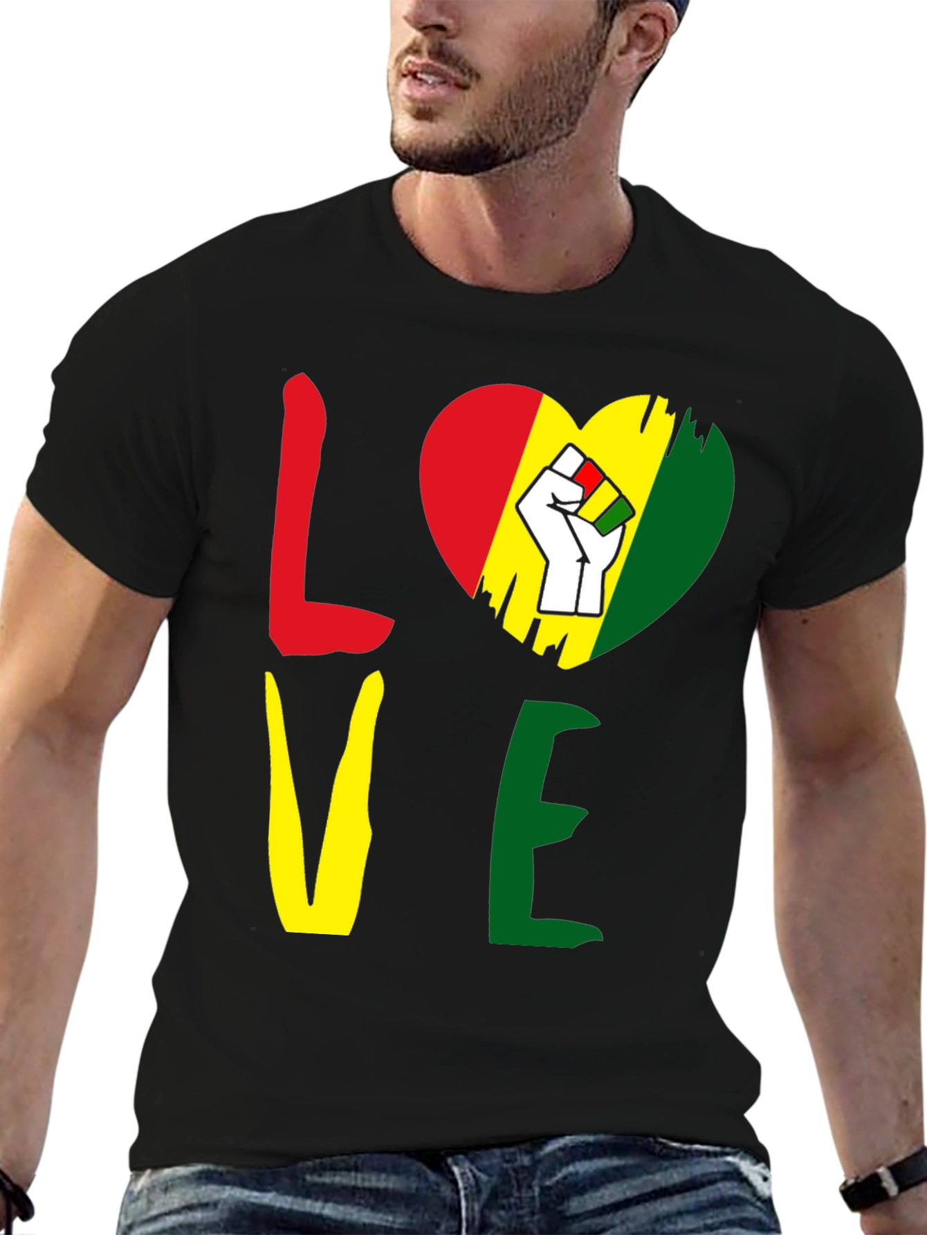 Pan-African Colors Love T-Shirt