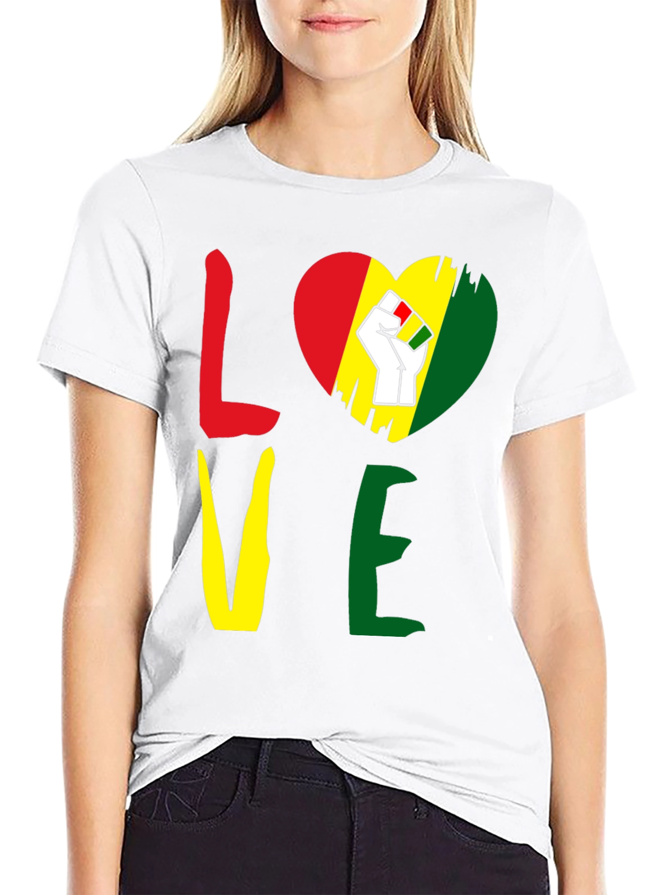 Pan-African Colors Love T-Shirt