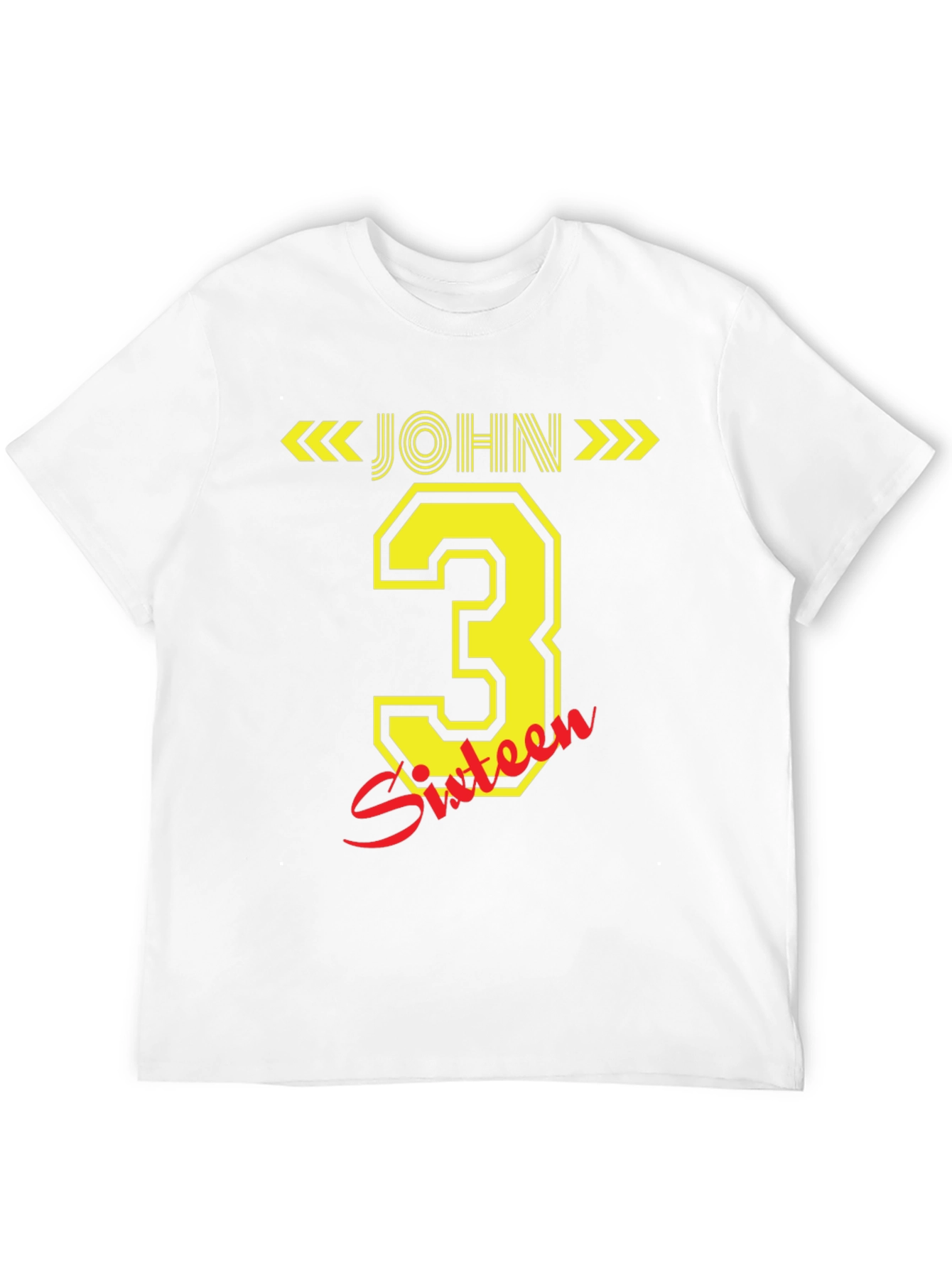 John 3:16 T-Shirt - Black Cotton Blend Casual Wear