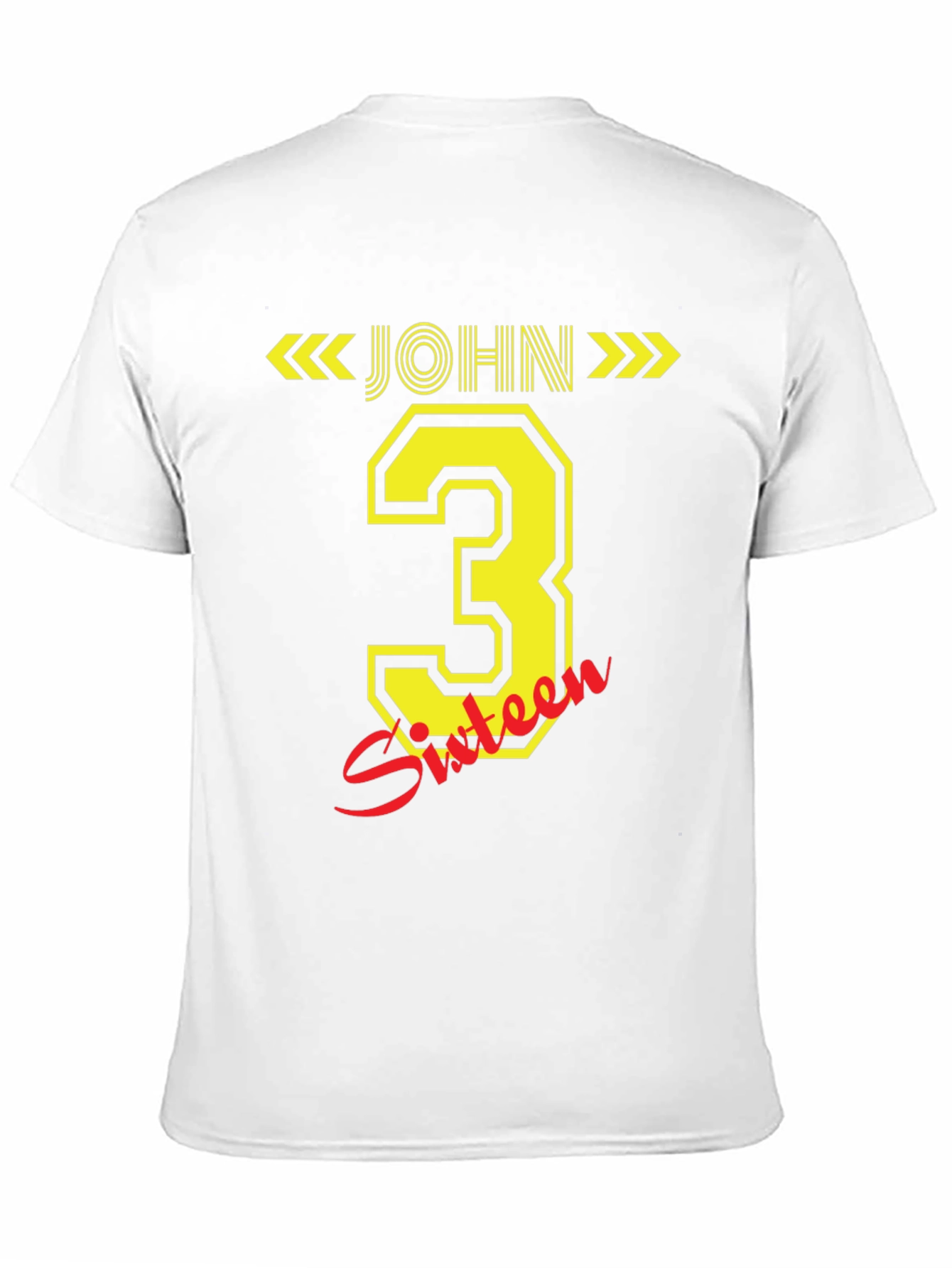 John 3:16 T-Shirt - Black Cotton Blend Casual Wear