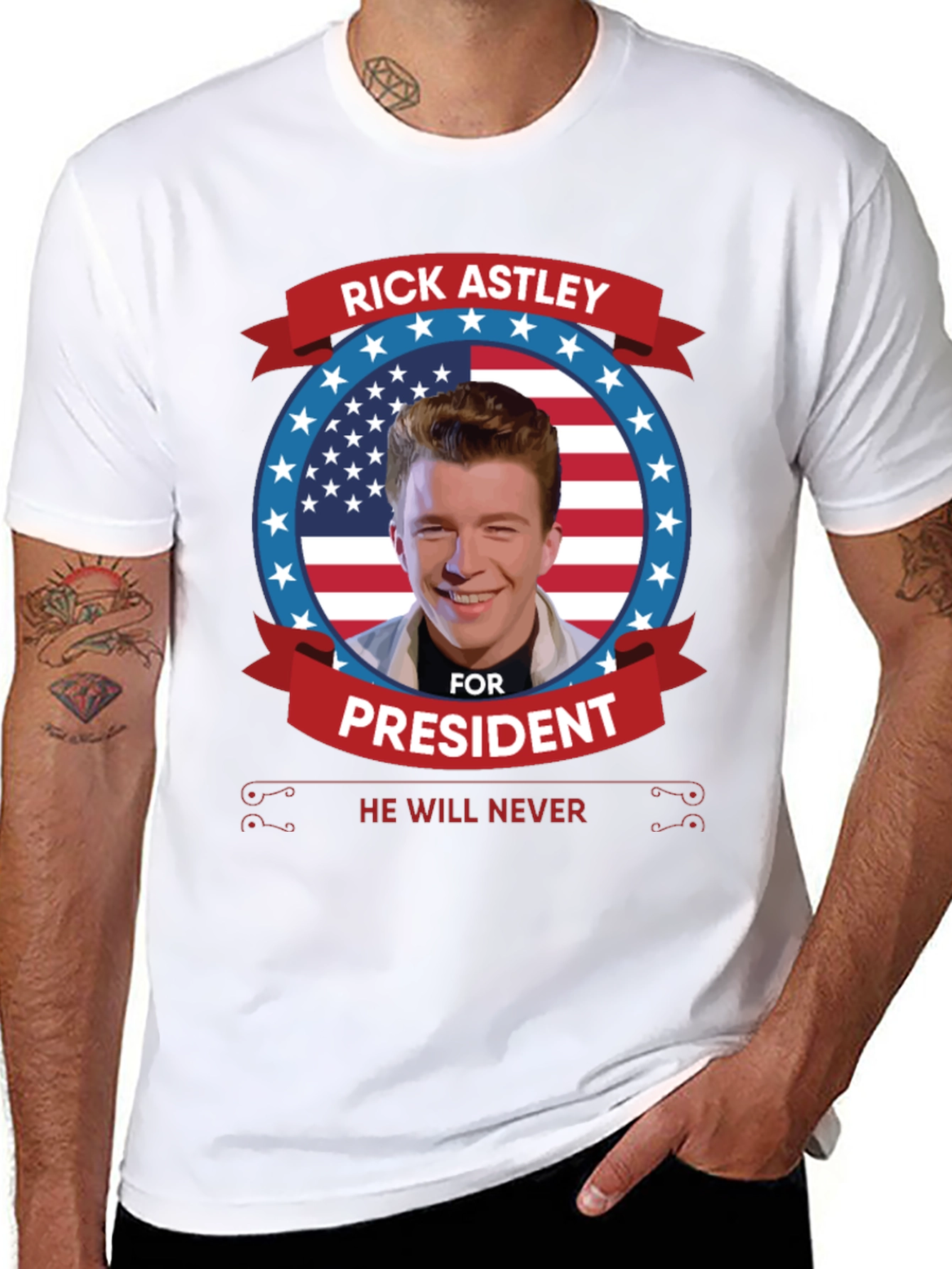 Rick Astley for President T-Shirt