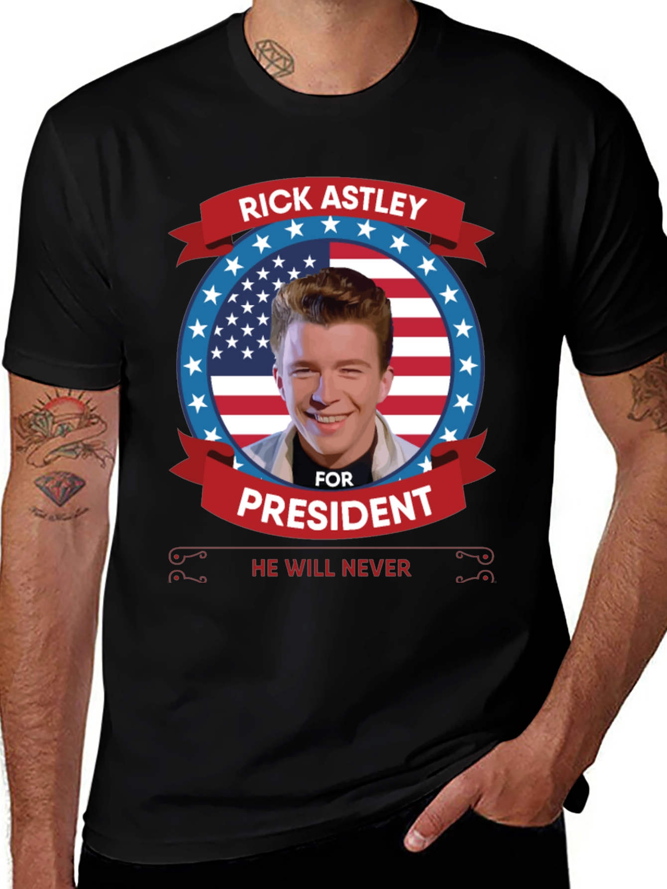 Rick Astley for President T-Shirt
