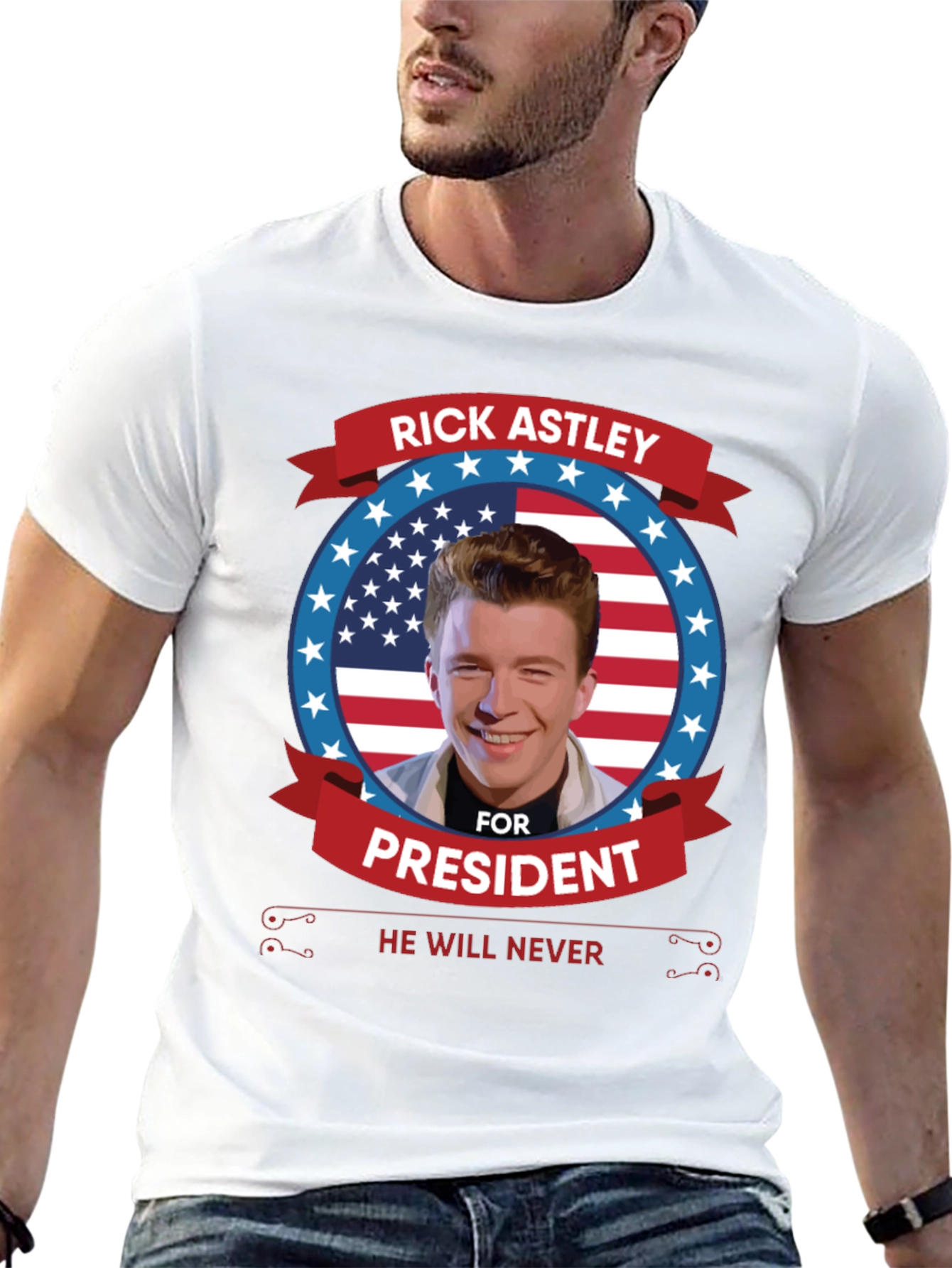 Rick Astley for President T-Shirt
