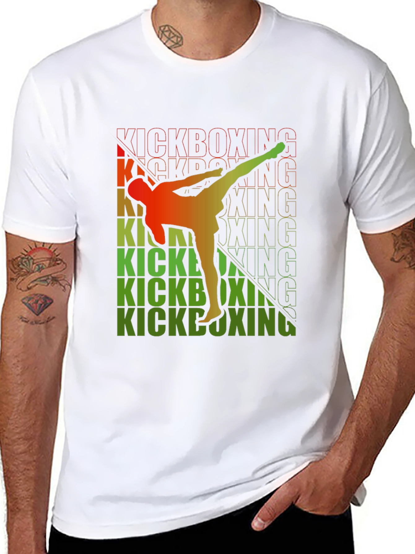 Kickboxing Graphic Tee - Martial Arts Style