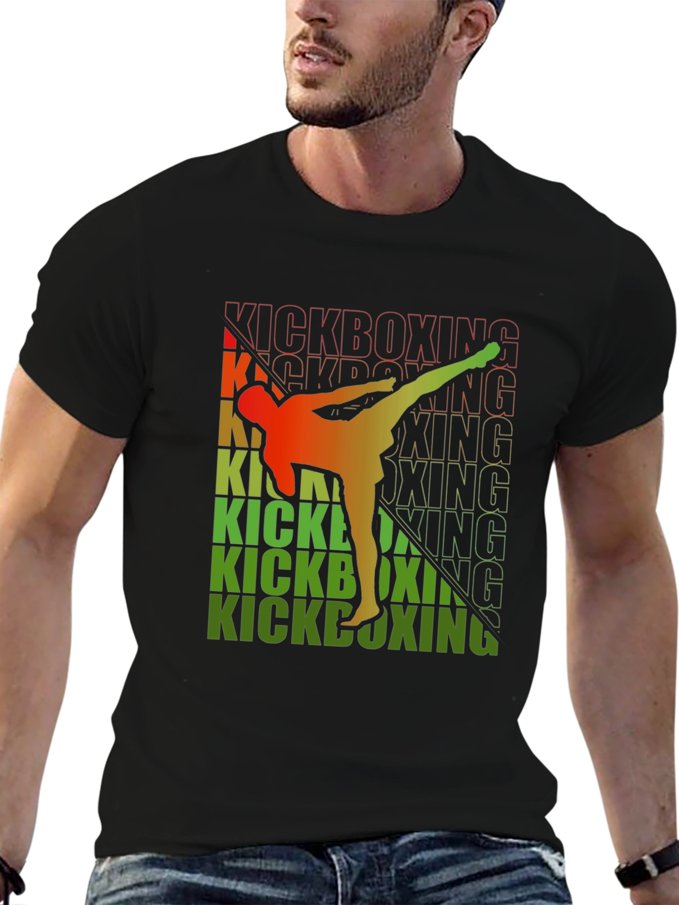 Kickboxing Graphic Tee - Martial Arts Style