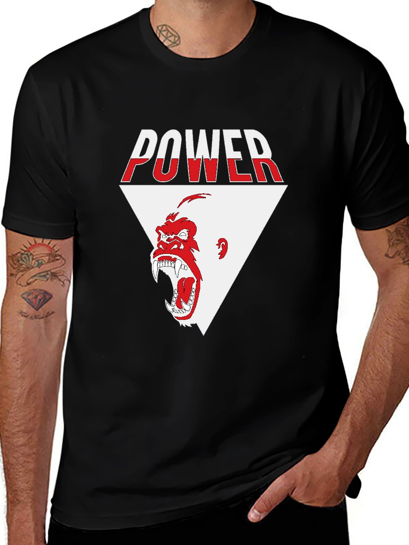 Power Gorilla Graphic T-Shirt - Bold Design