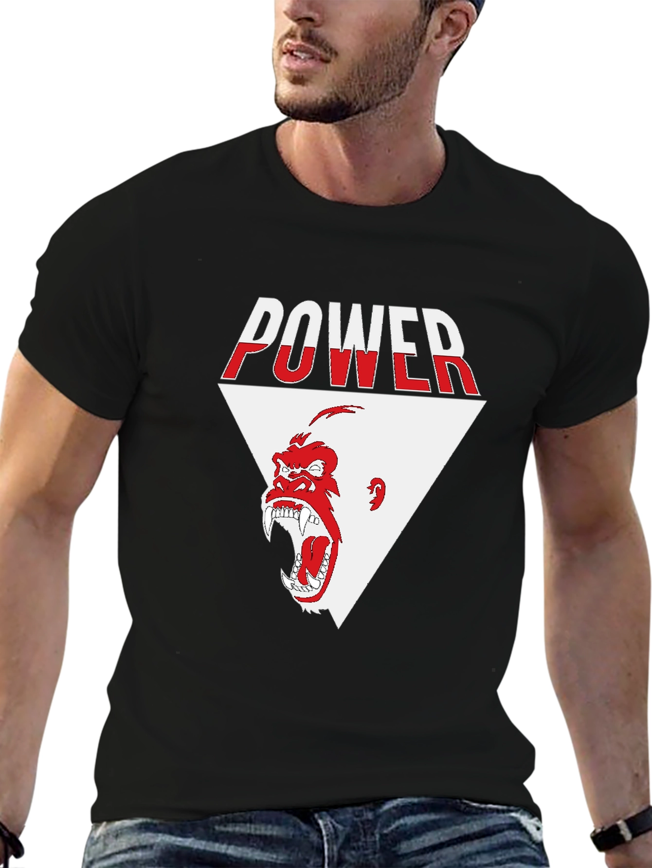 Power Gorilla Graphic T-Shirt - Bold Design