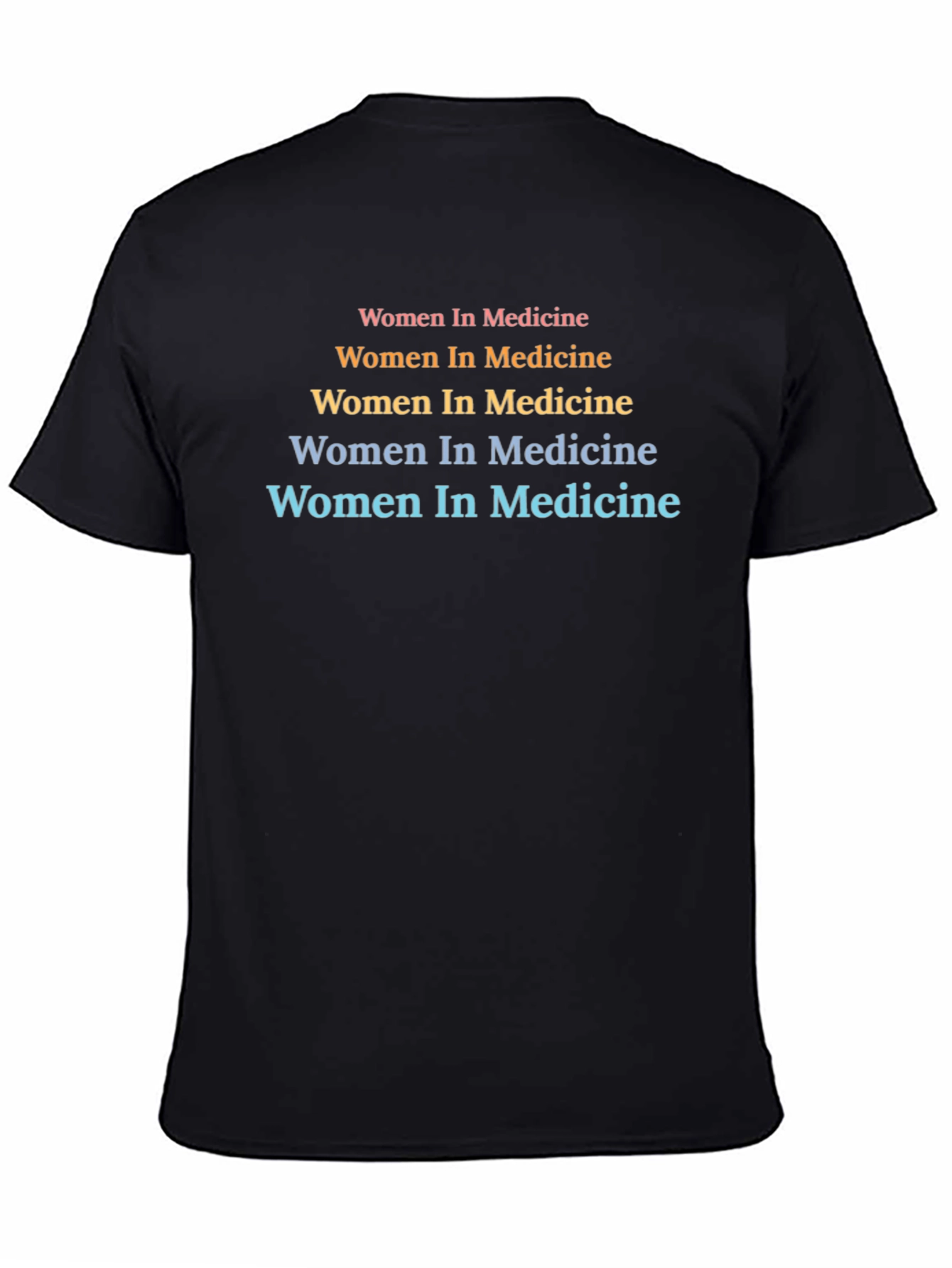 Women In Medicine Graphic Tee - Black