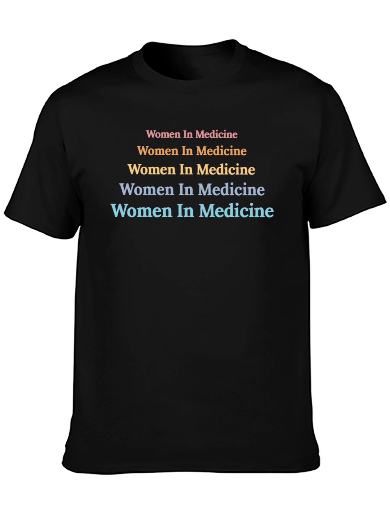 Women In Medicine Graphic Tee - Black
