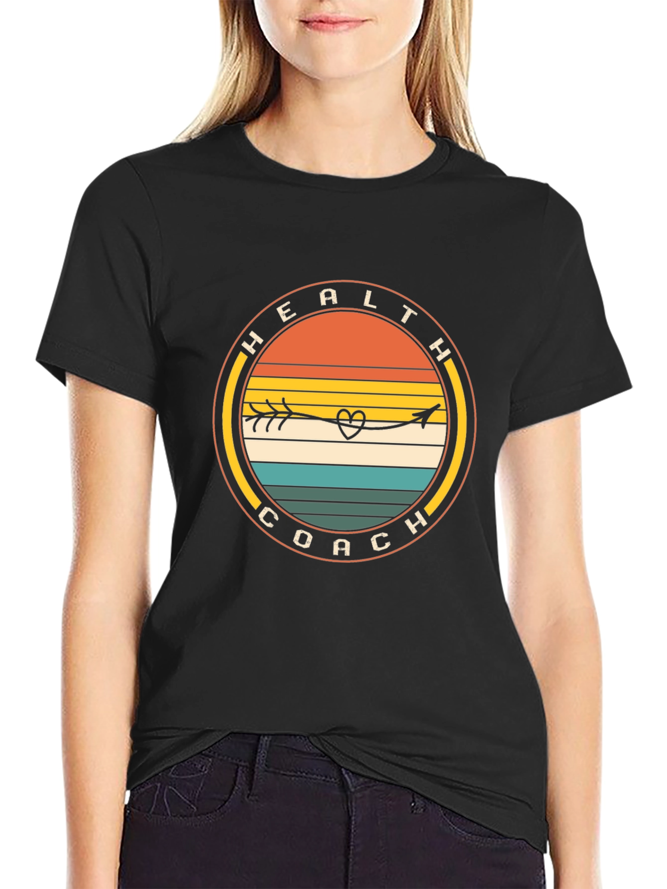 Health Coach Arrow Heart T-Shirt