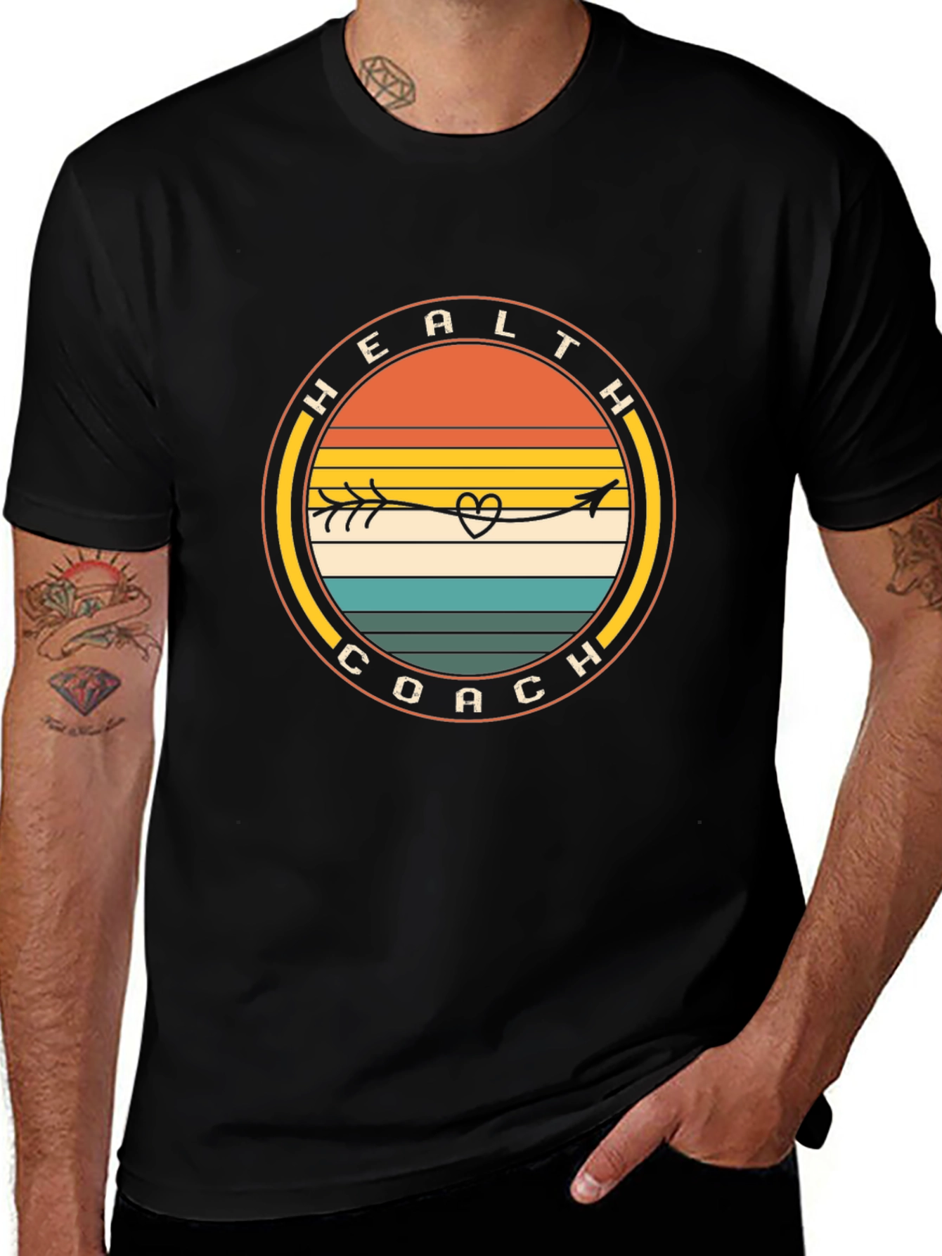 Health Coach Arrow Heart T-Shirt