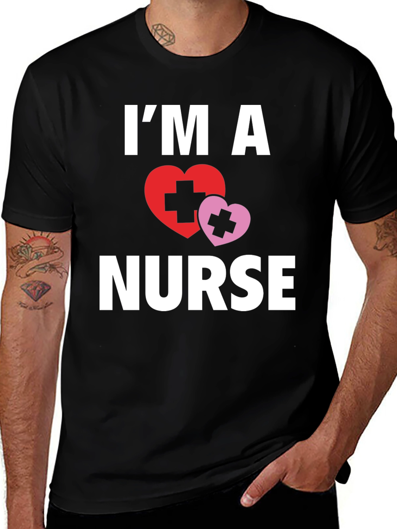 Im A Nurse T-Shirt with Heart Graphic