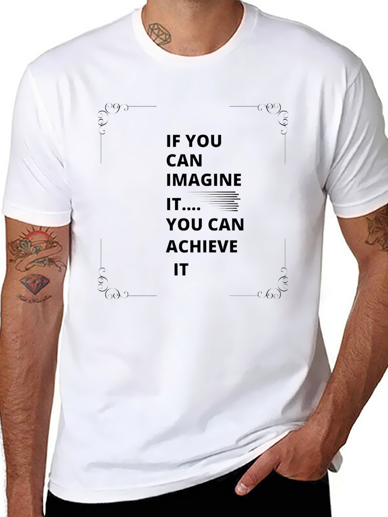 Inspirational Graphic Tee - Achieve Your Dreams