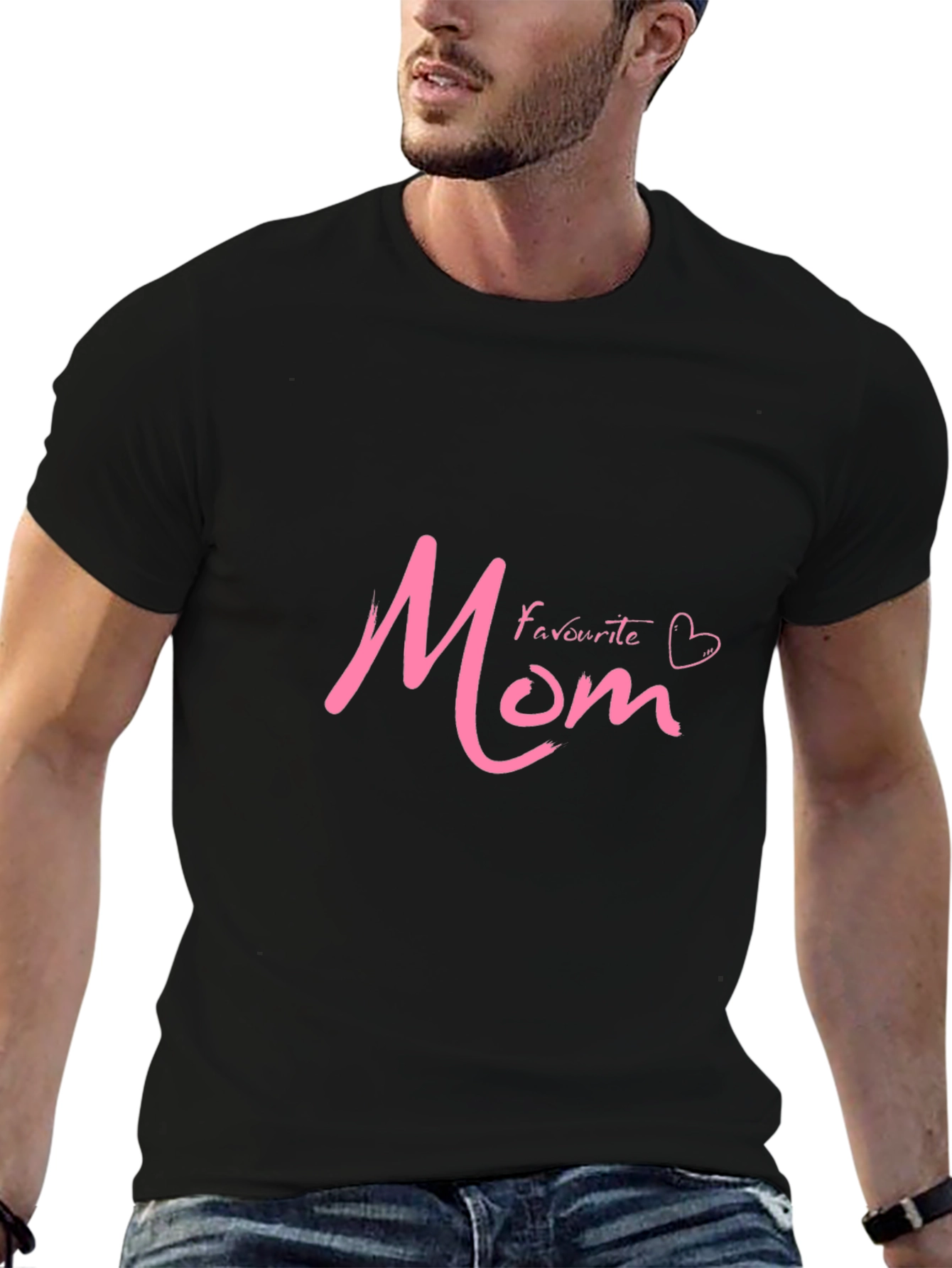 Favorite Mom T-Shirt - Pink Graphic Tee