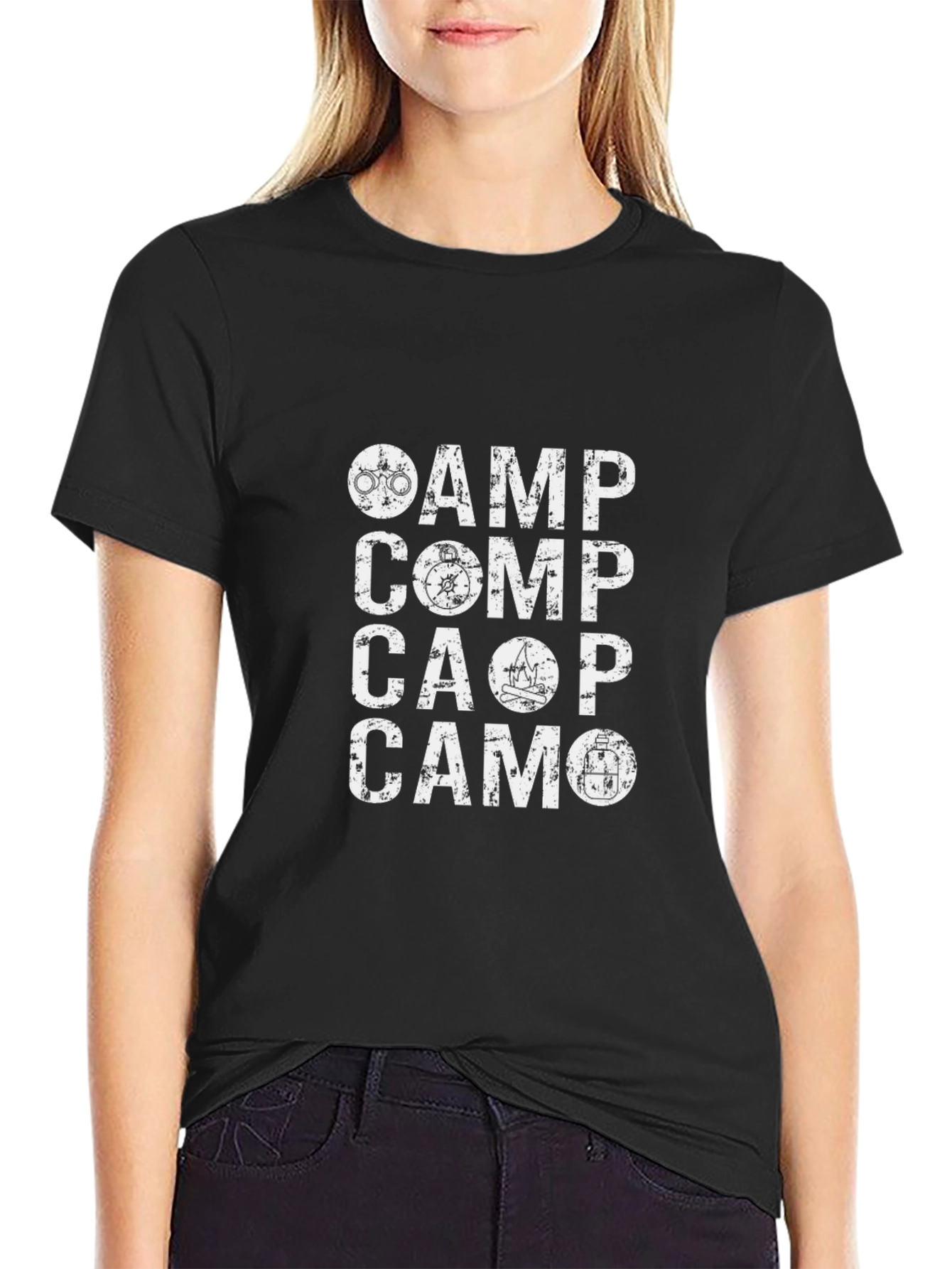 CAMP CAMO Graphic T-Shirt | Outdoor Adventure Tee