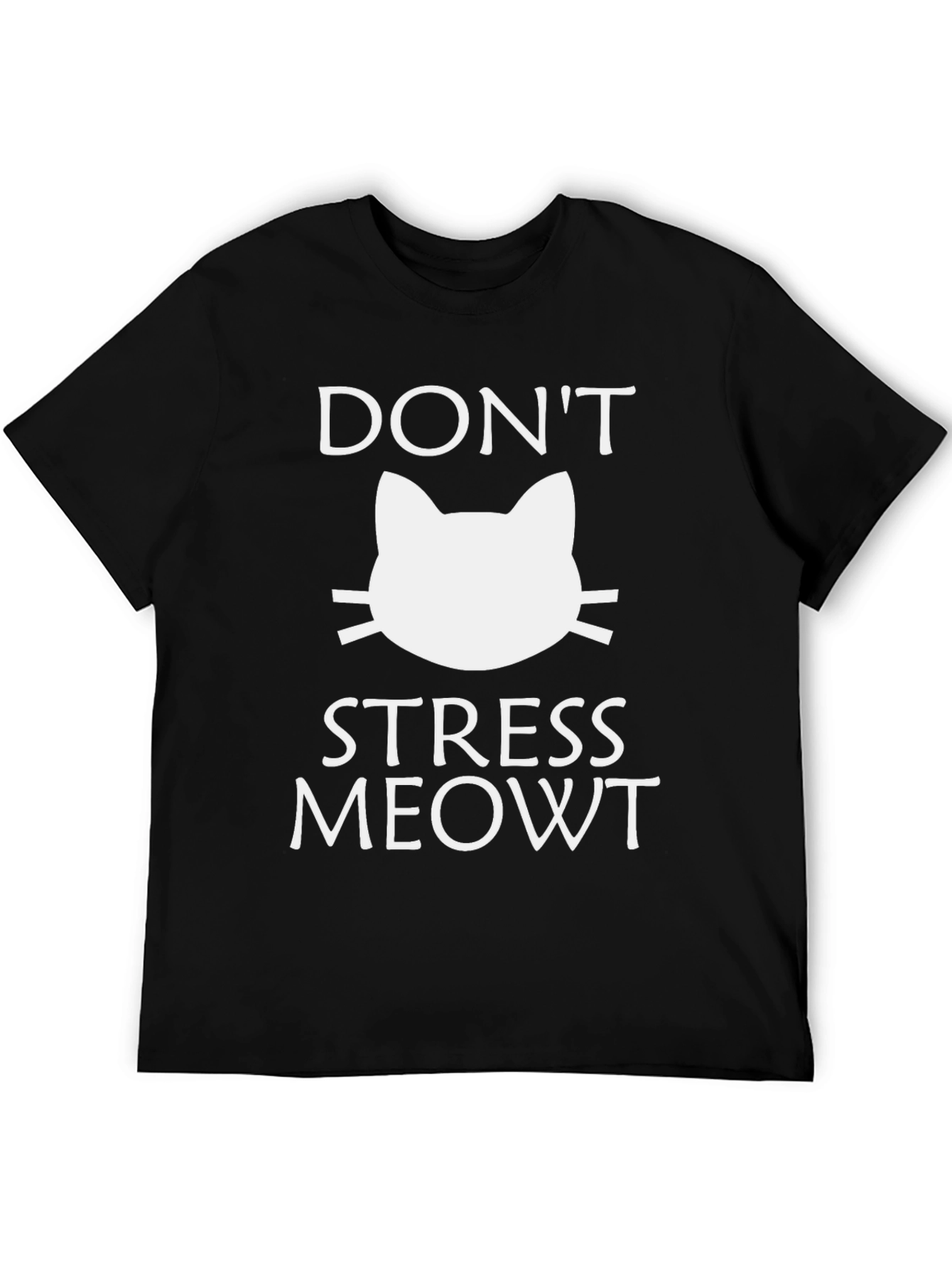 Dont Stress Meowt Black Graphic Tee