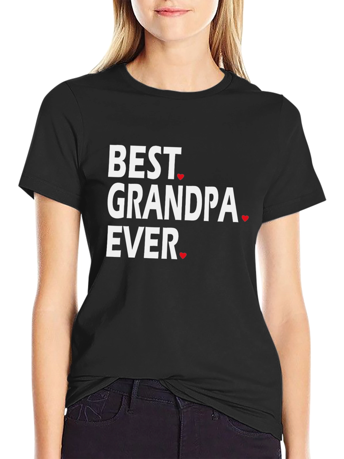 Best Grandpa Ever Black T-Shirt