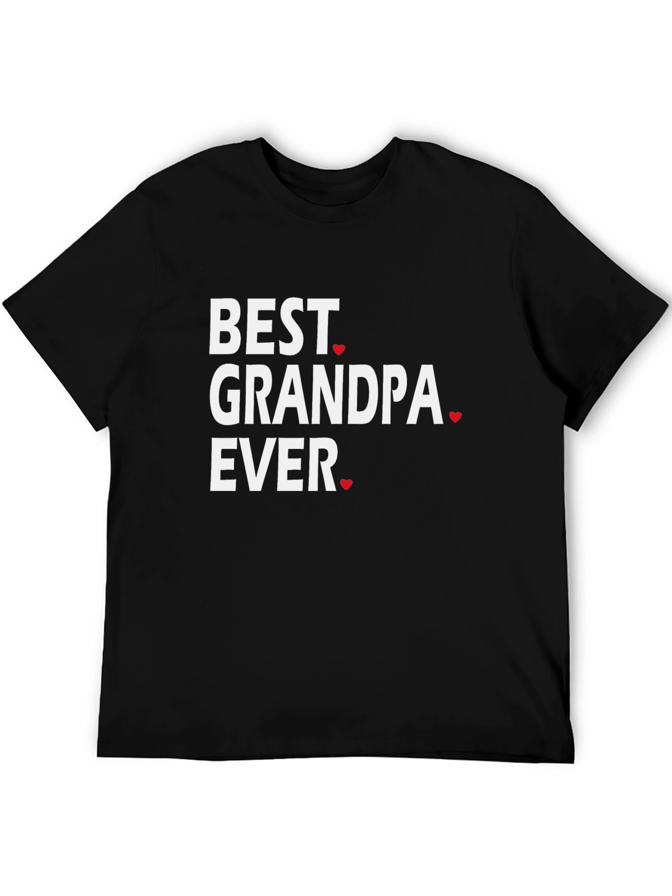 Best Grandpa Ever Black T-Shirt