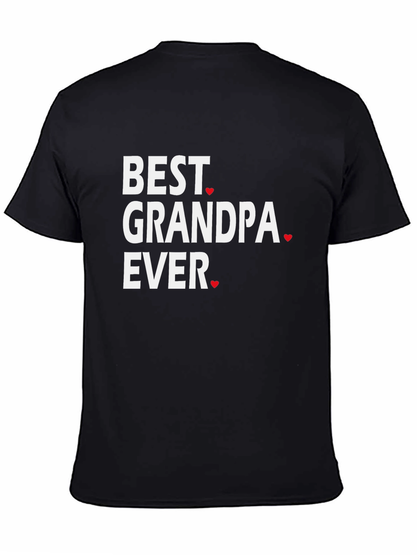 Best Grandpa Ever Black T-Shirt