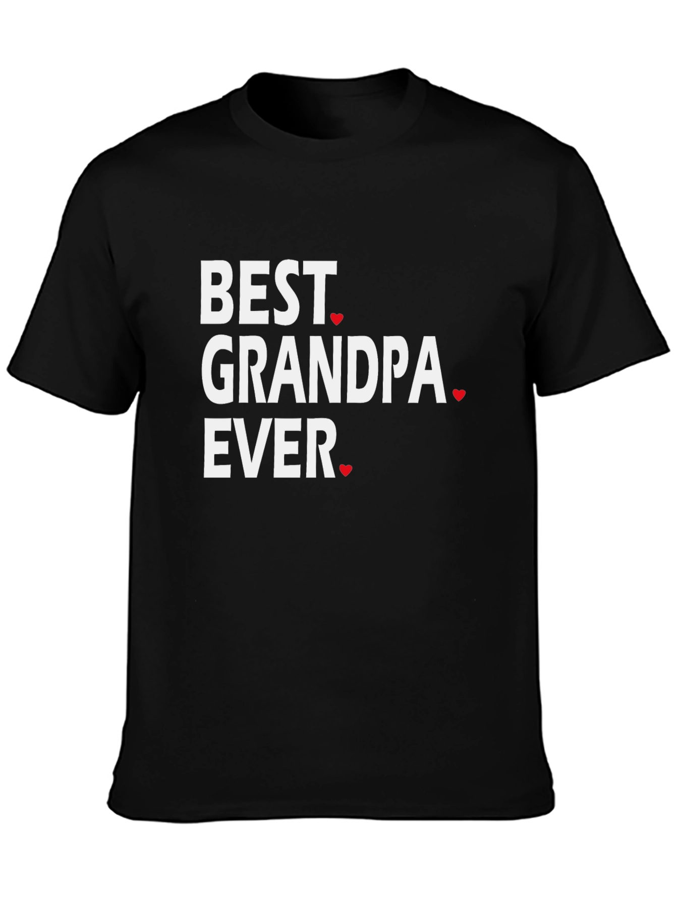 Best Grandpa Ever Black T-Shirt