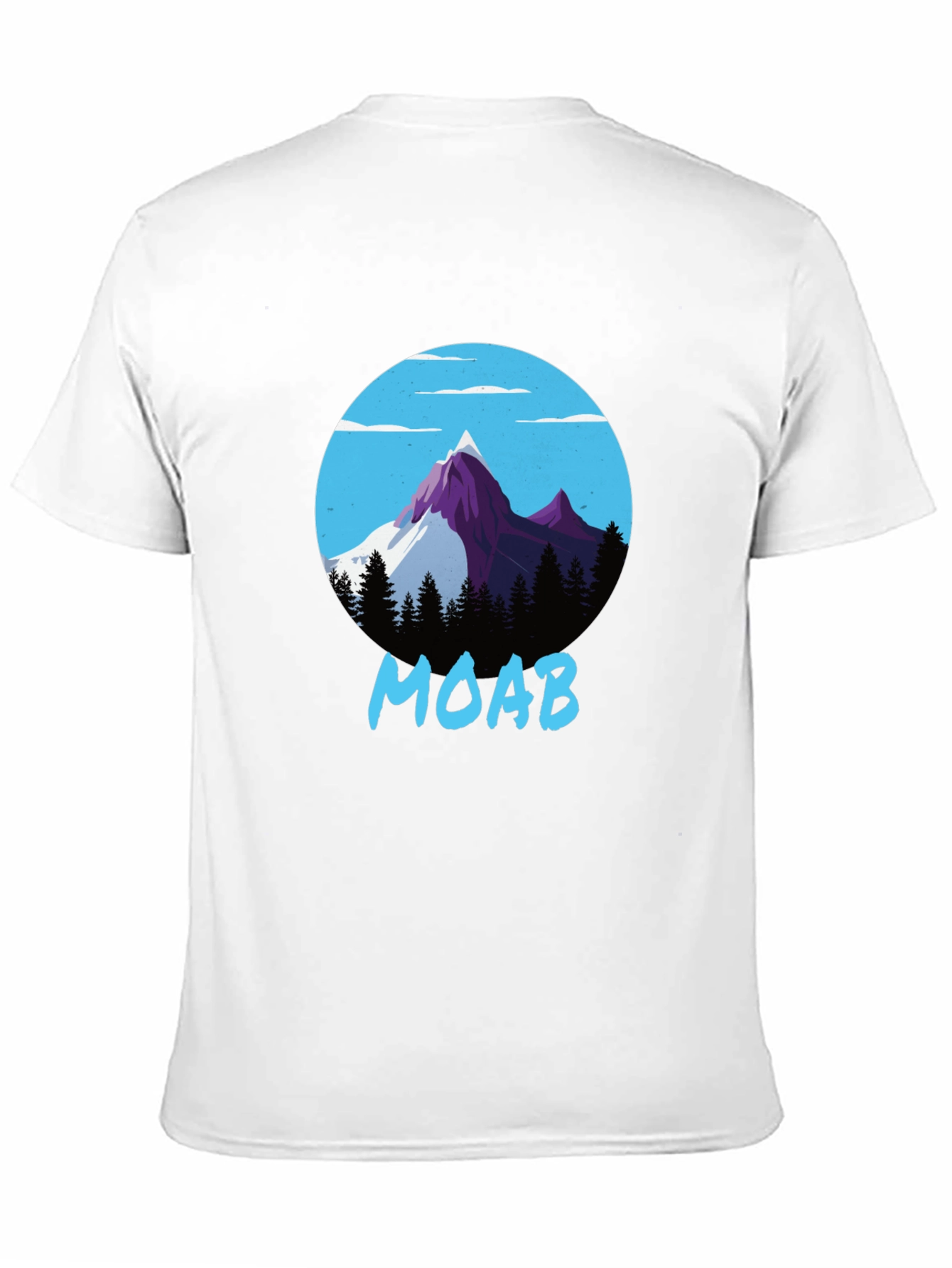 Moab Mountain Graphic Tee - Black Cotton Blend