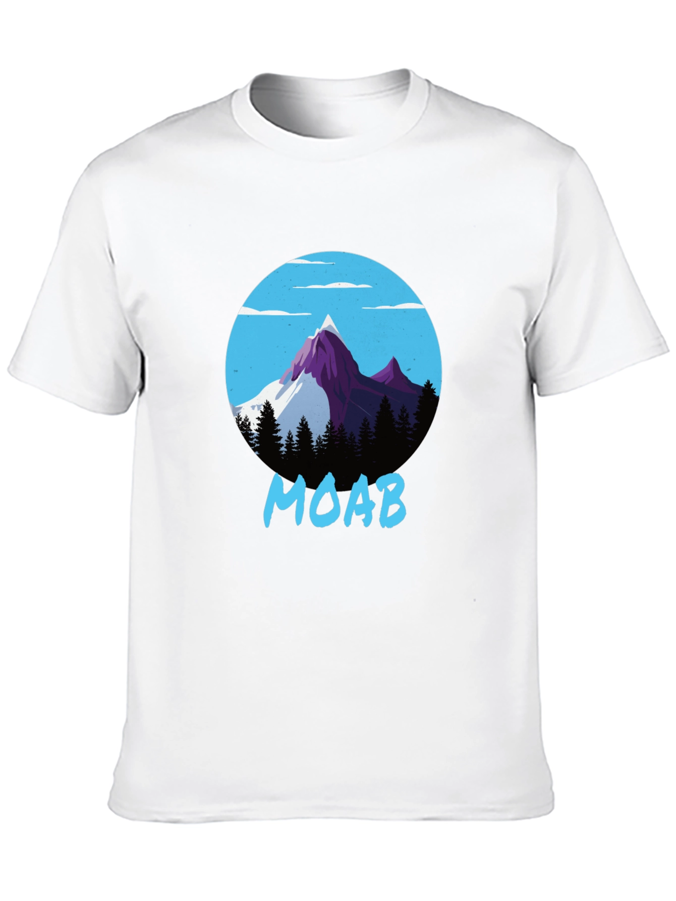 Moab Mountain Graphic Tee - Black Cotton Blend