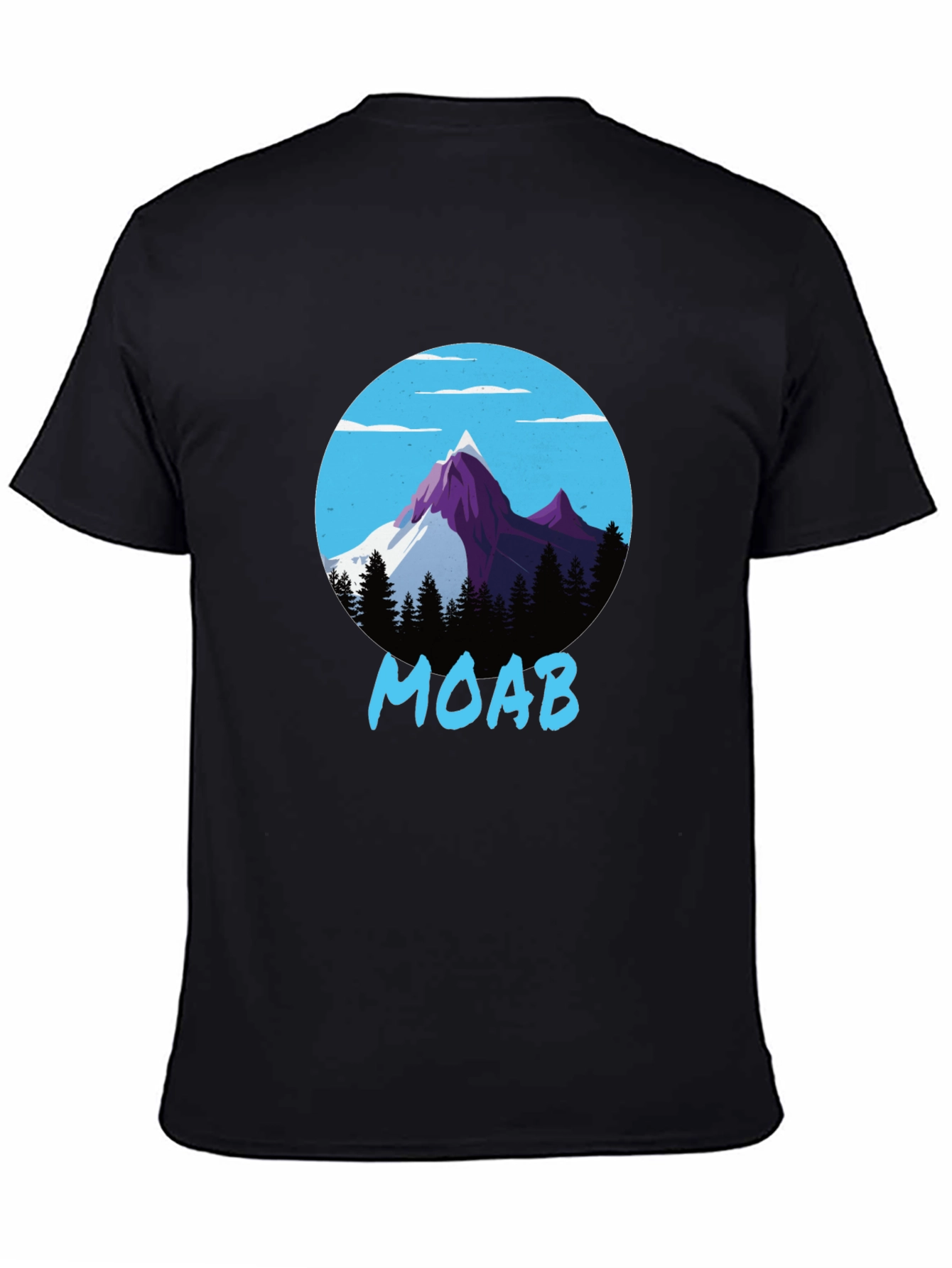 Moab Mountain Graphic Tee - Black Cotton Blend