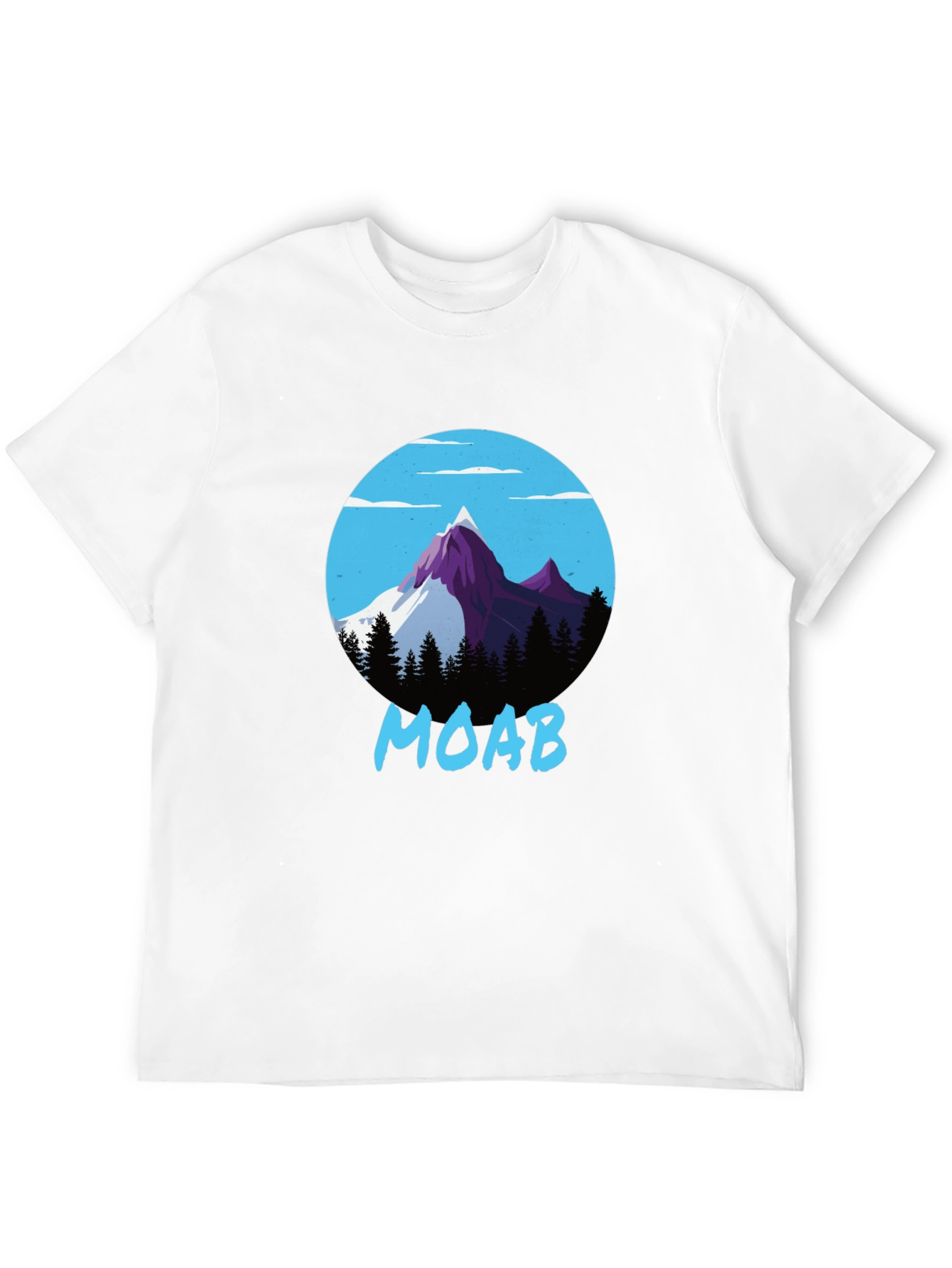 Moab Mountain Graphic Tee - Black Cotton Blend