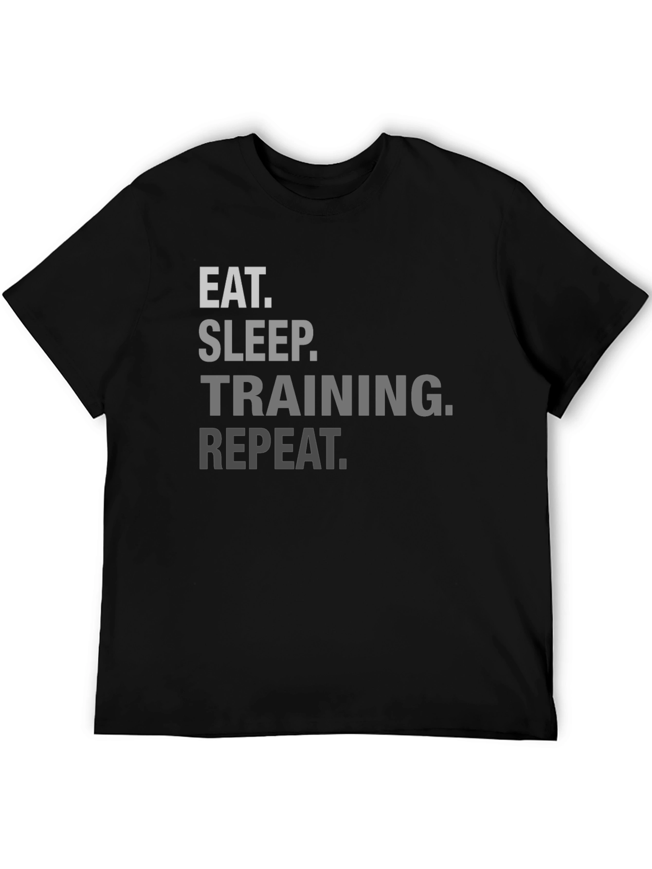 Eat Sleep Training Repeat Black T-Shirt