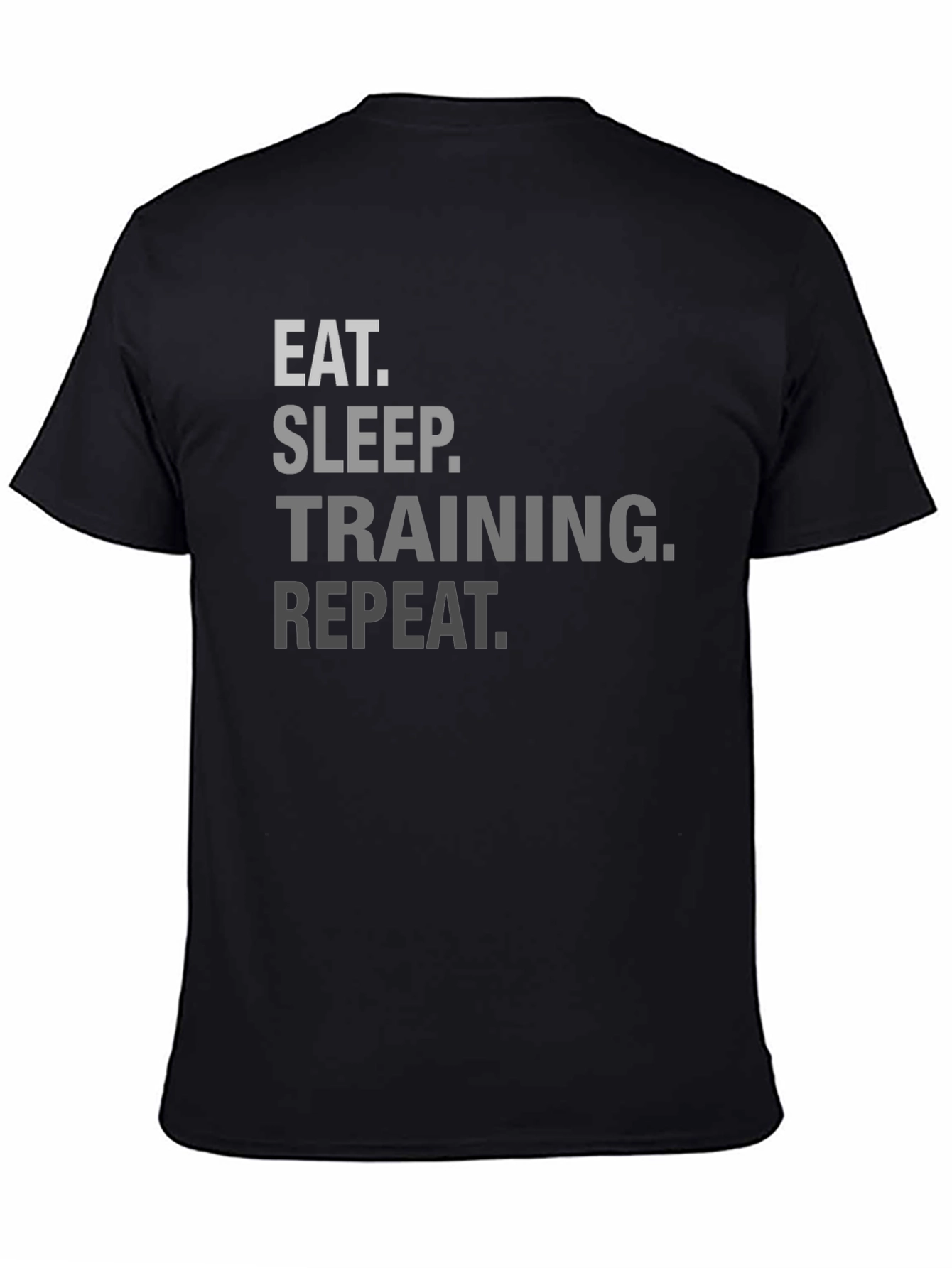 Eat Sleep Training Repeat Black T-Shirt
