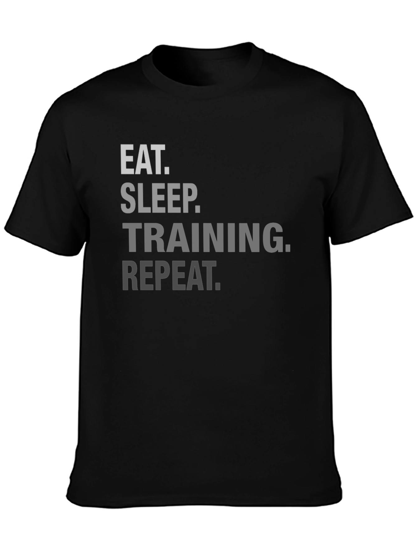 Eat Sleep Training Repeat Black T-Shirt
