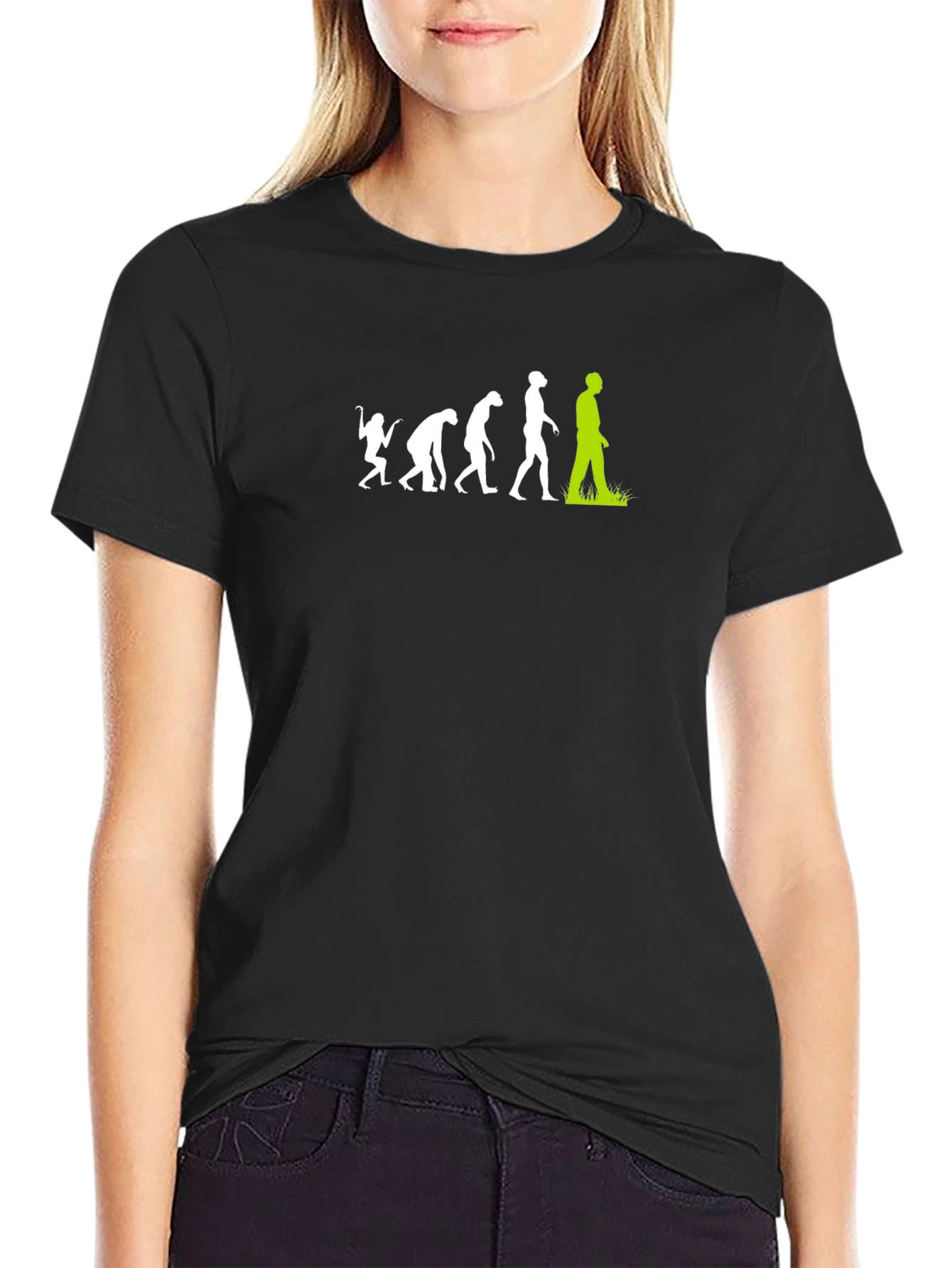 Evolution of Lawn Mowing T-Shirt